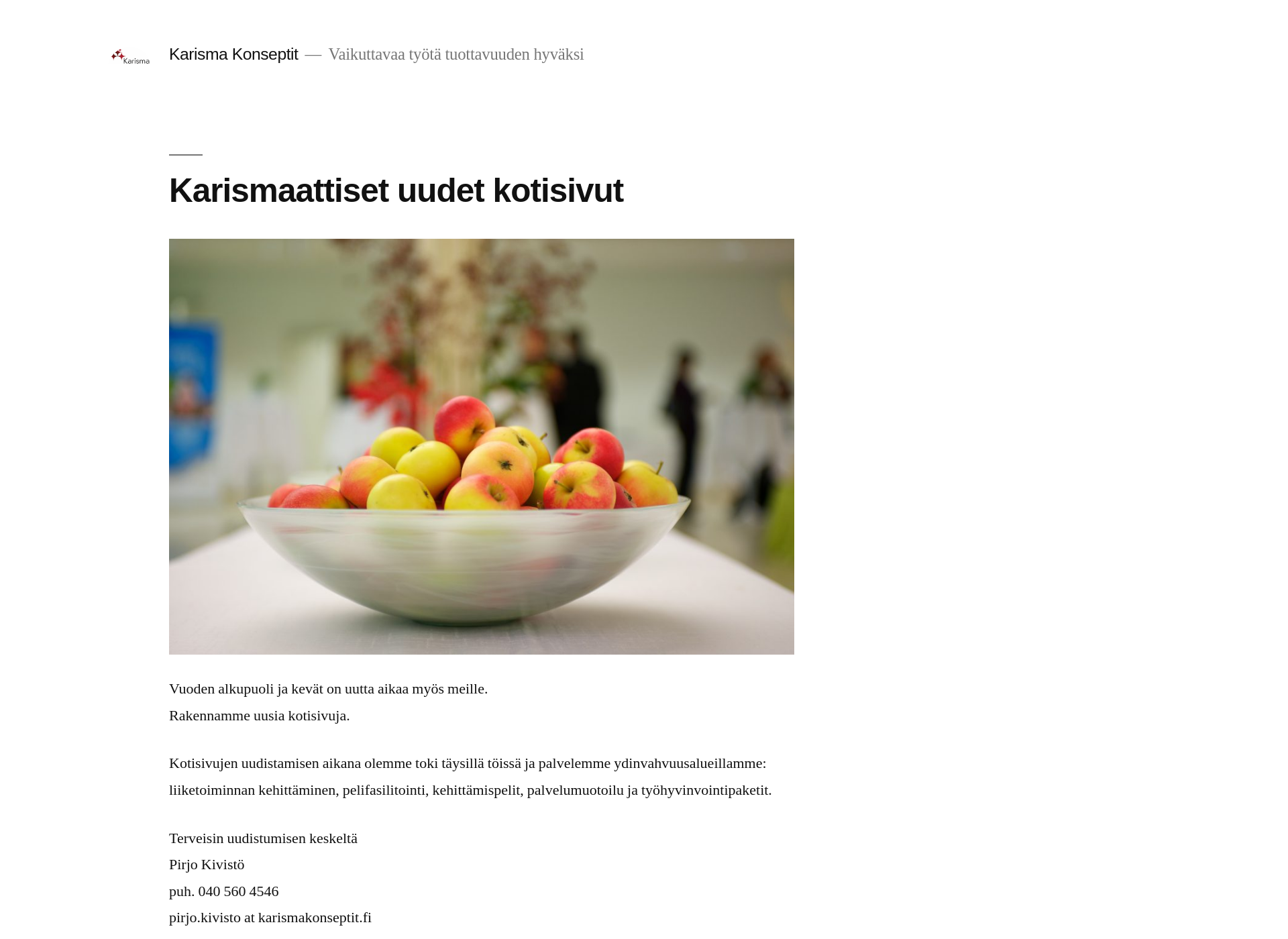 Screenshot for karismakonseptit.fi