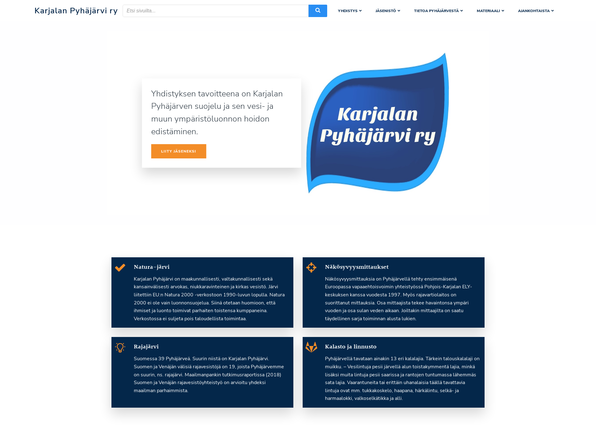 Screenshot for karjalanpyhajarvi.fi