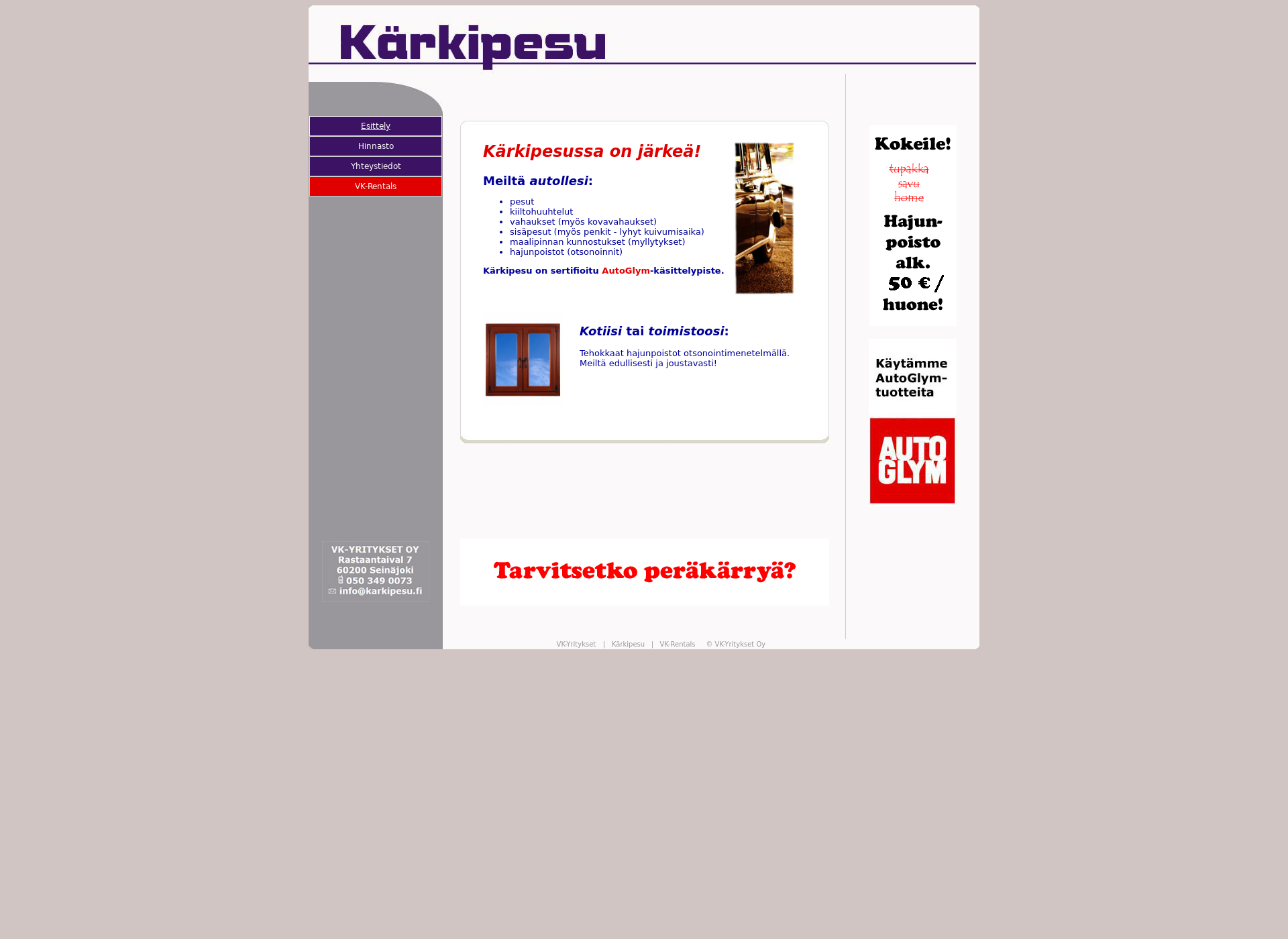 Screenshot for karkipesu.fi