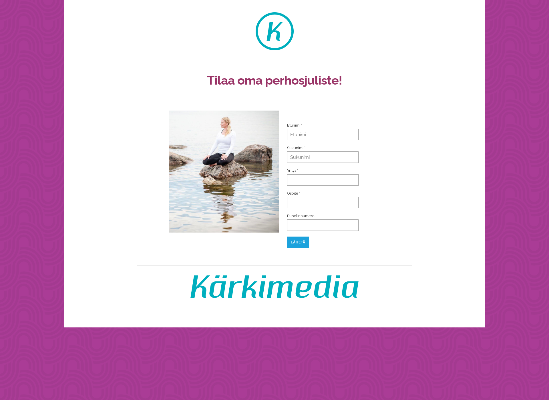 Skärmdump för karkitilaisuudet.fi