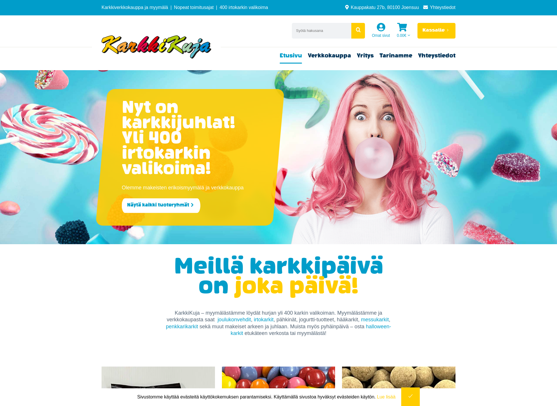 Skärmdump för karkkikuja.fi