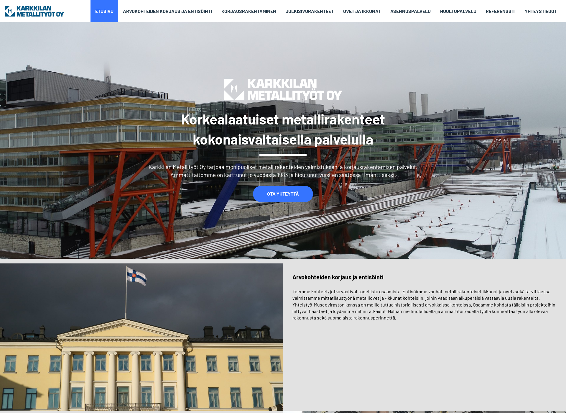 Screenshot for karkkilanmetallityot.fi