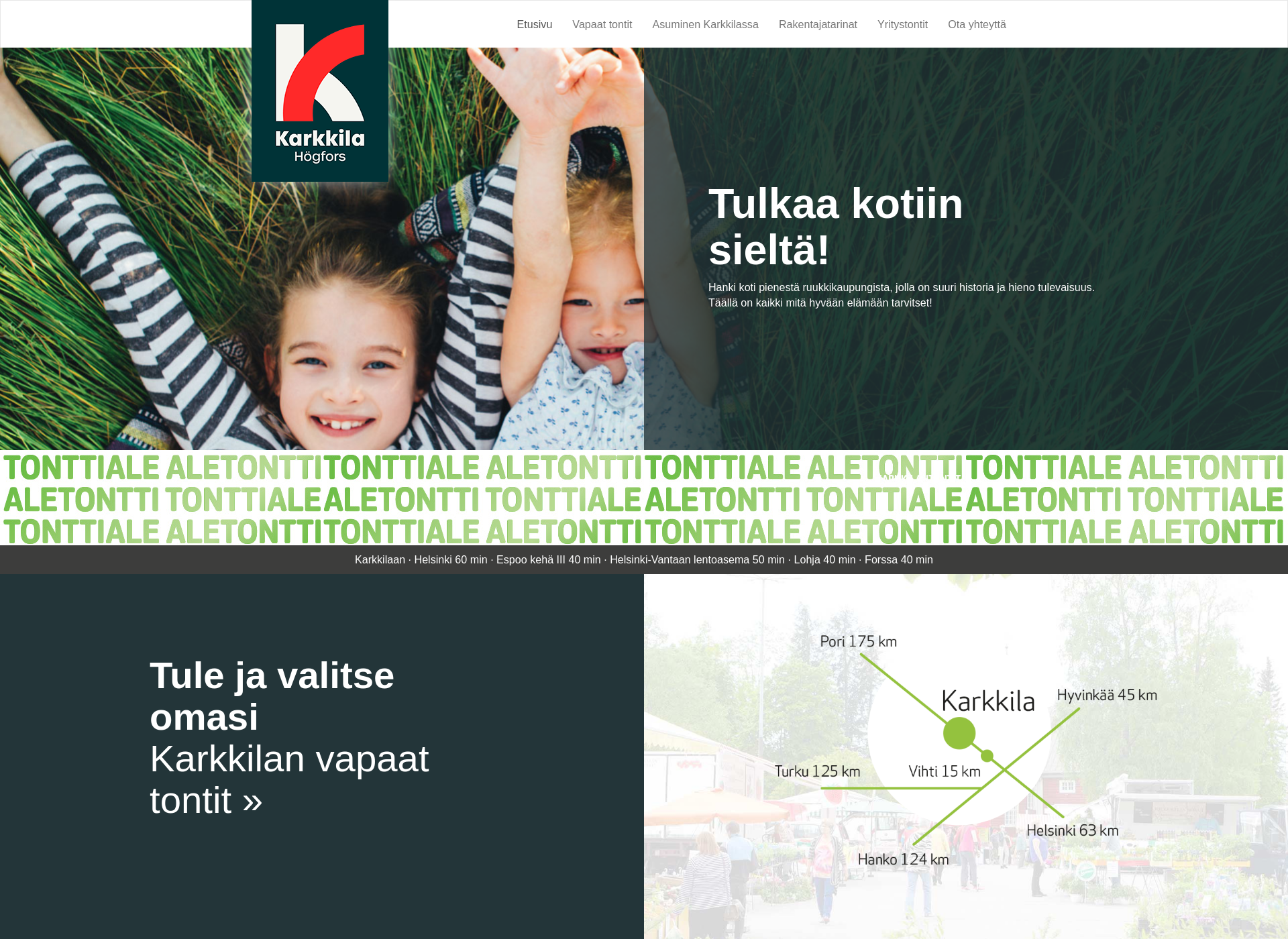Screenshot for karkkilantontit.fi