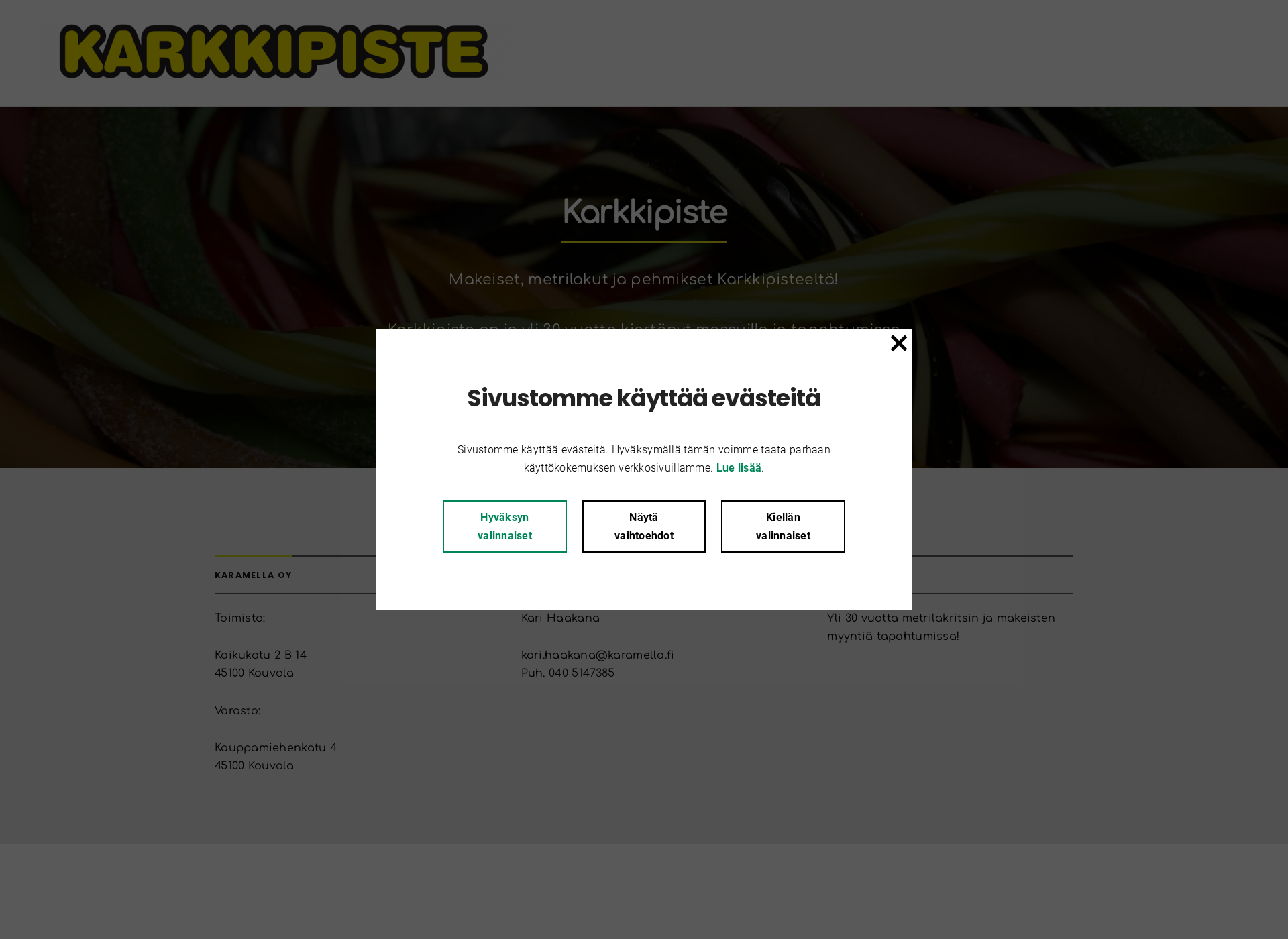 Screenshot for karkkipiste.fi