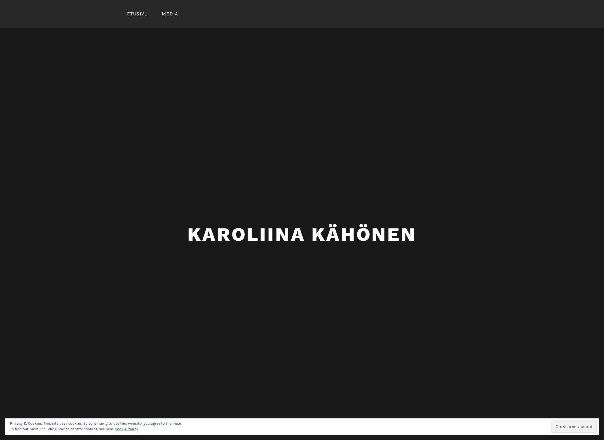 Screenshot for karoliinakahonen.fi