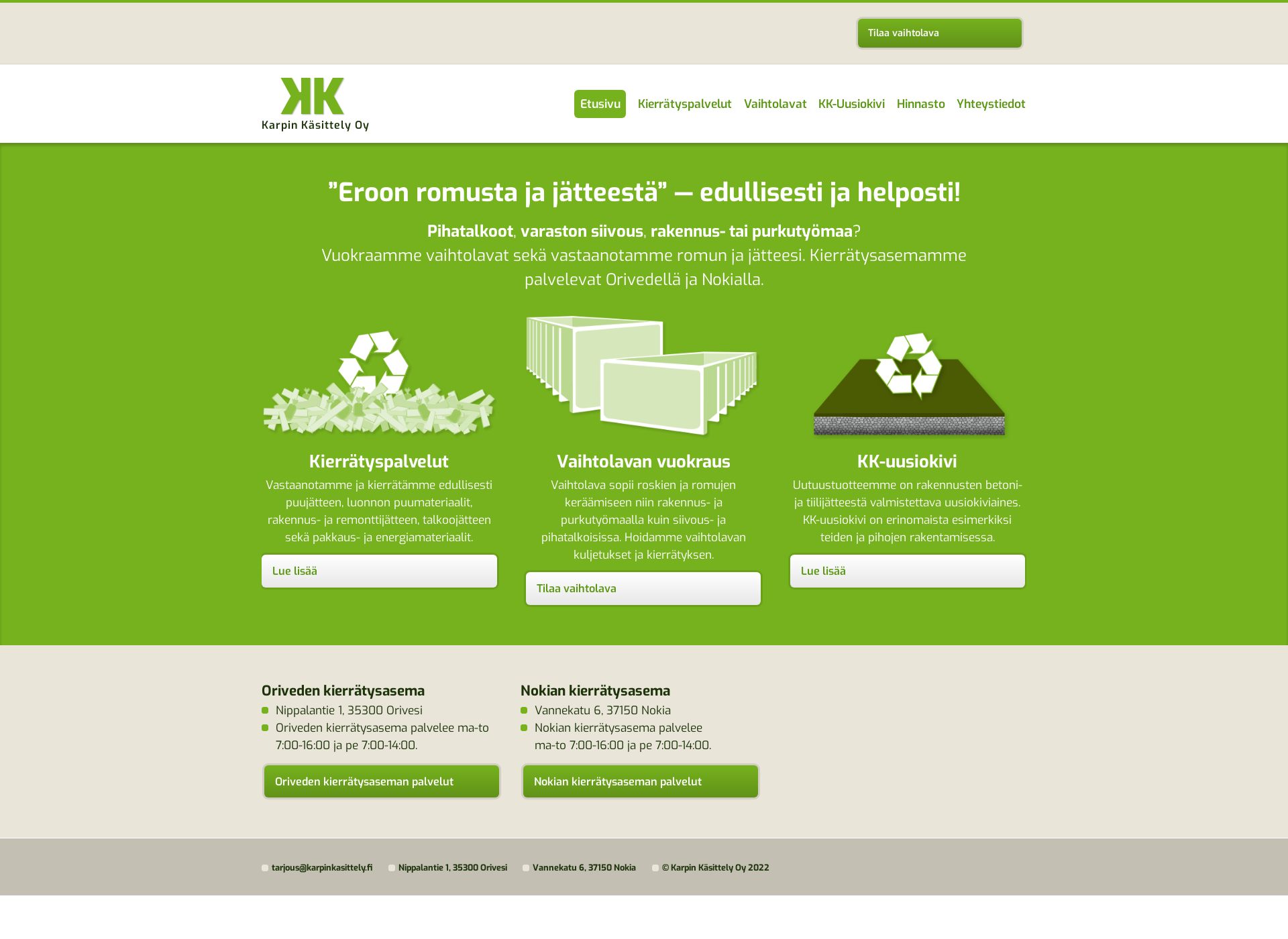 Screenshot for karpinkierratys.fi