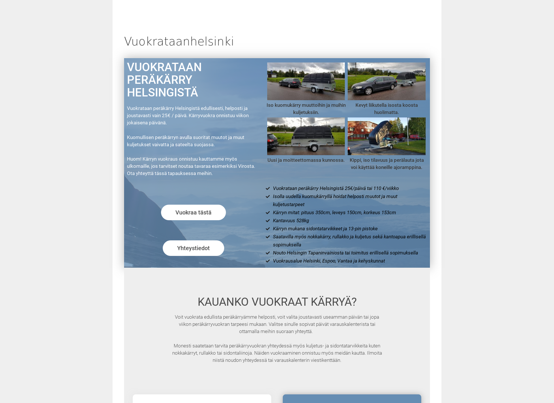 Screenshot for karryvuokra.fi