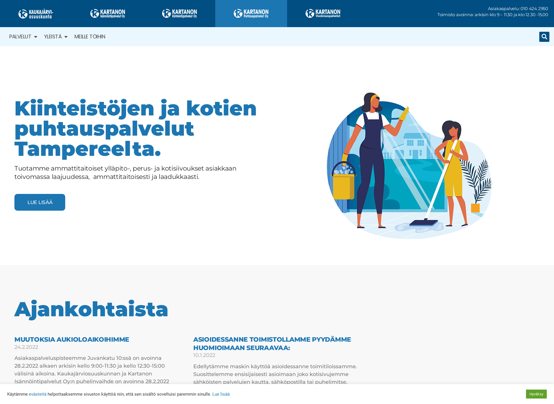 Skärmdump för kartanonpp.fi