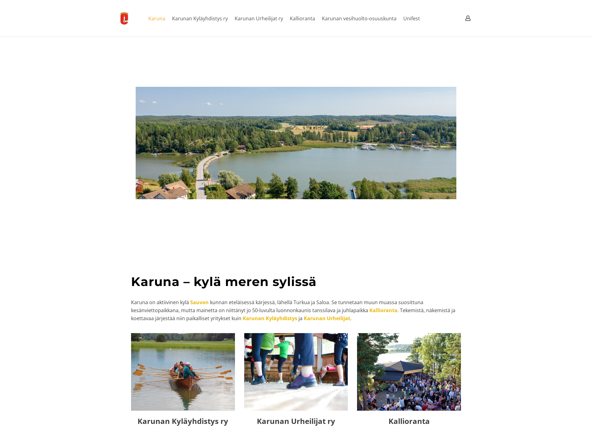 Screenshot for karuna.fi
