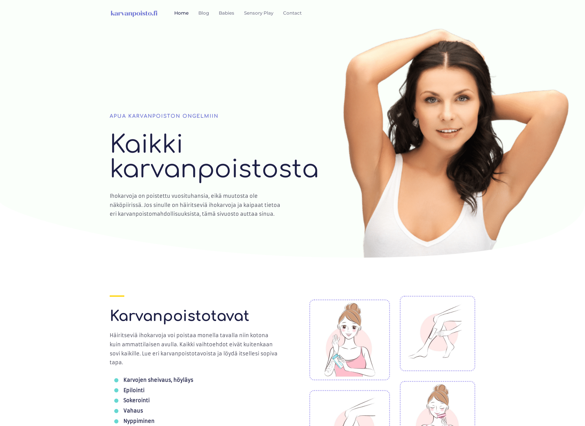 Screenshot for karvanpoisto.fi