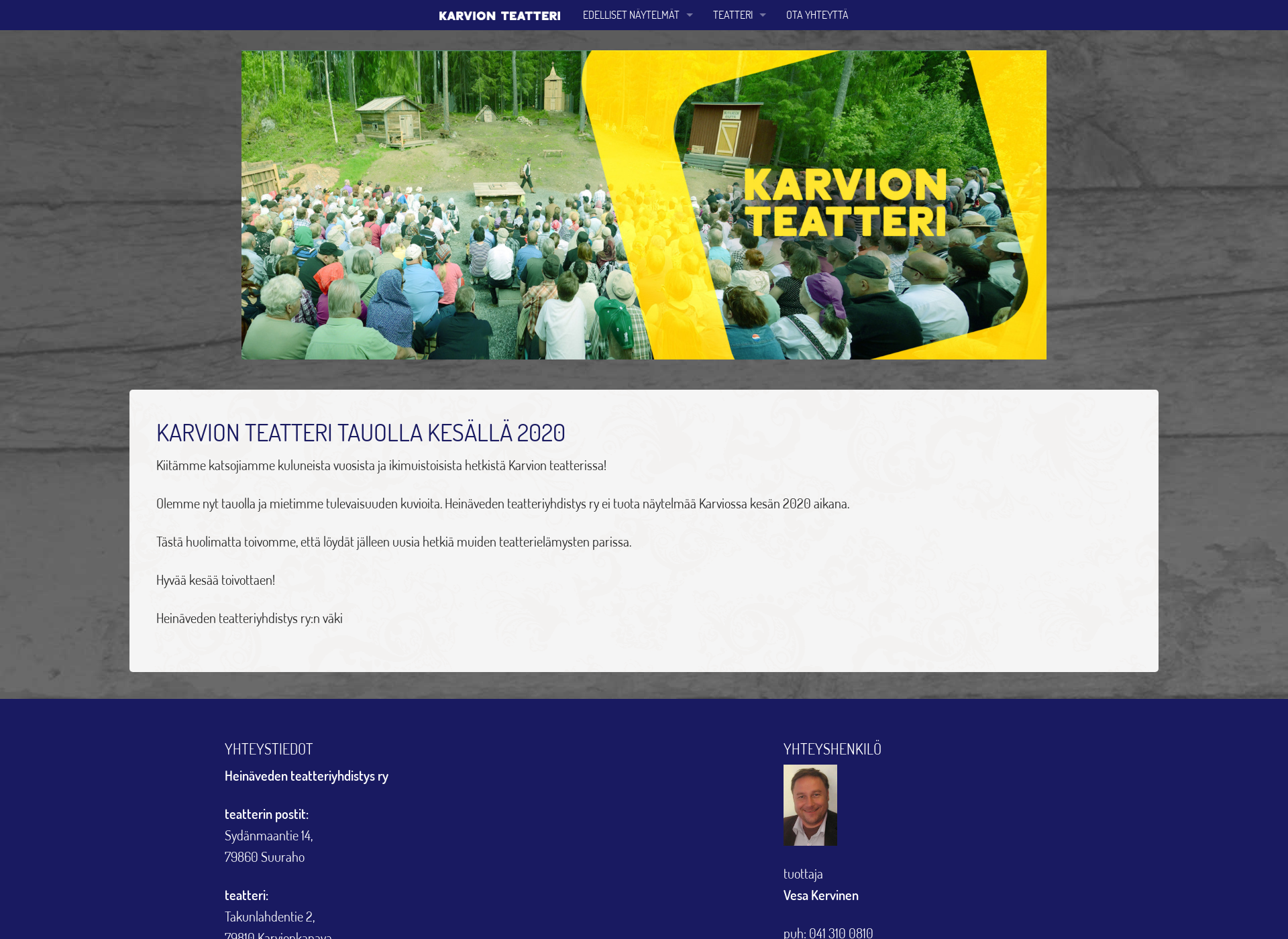 Screenshot for karvionteatteri.fi