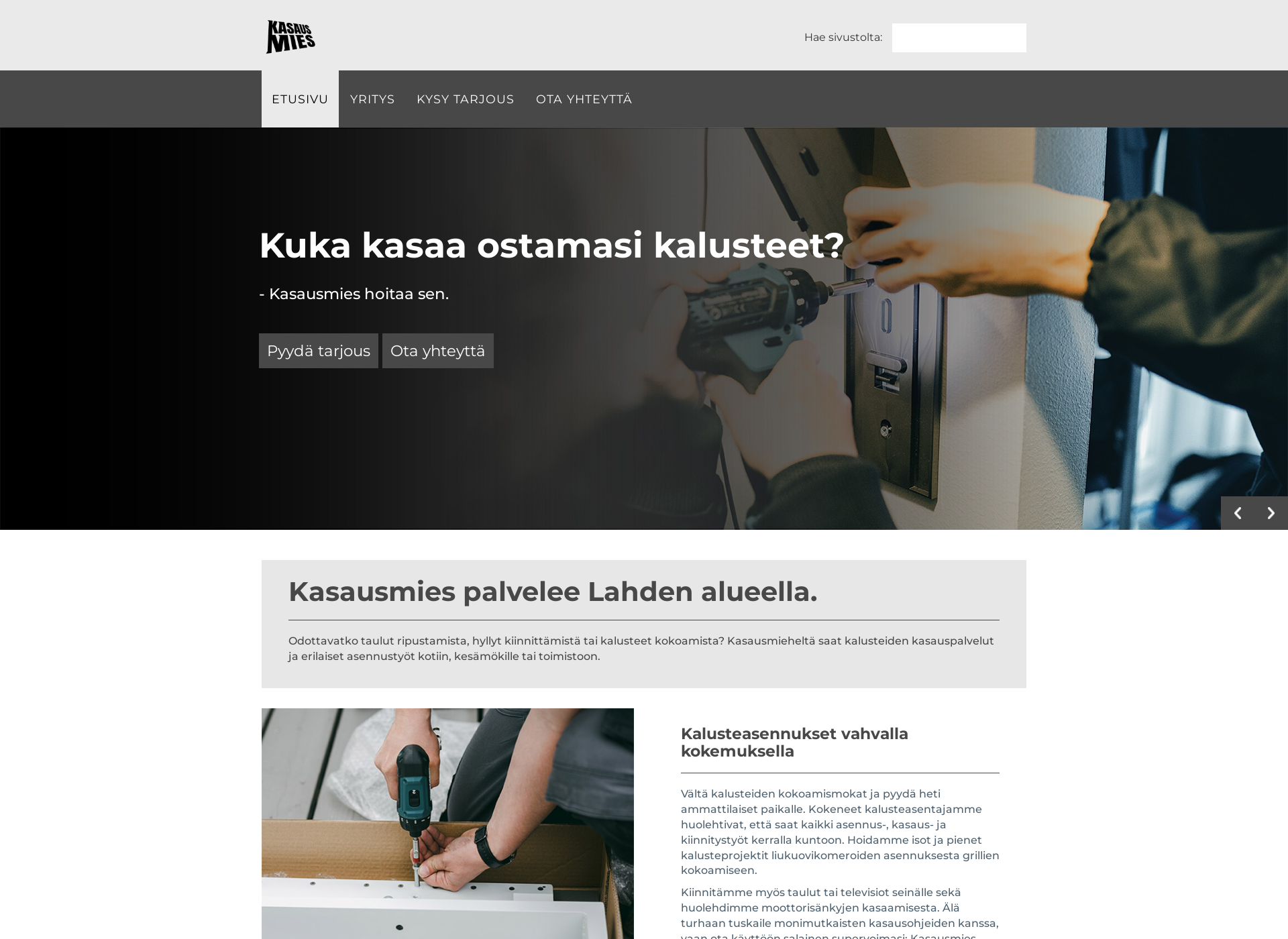 Screenshot for kasausmies.fi