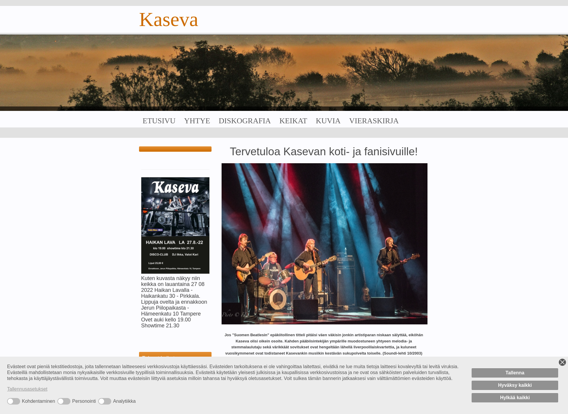 Screenshot for kaseva.fi