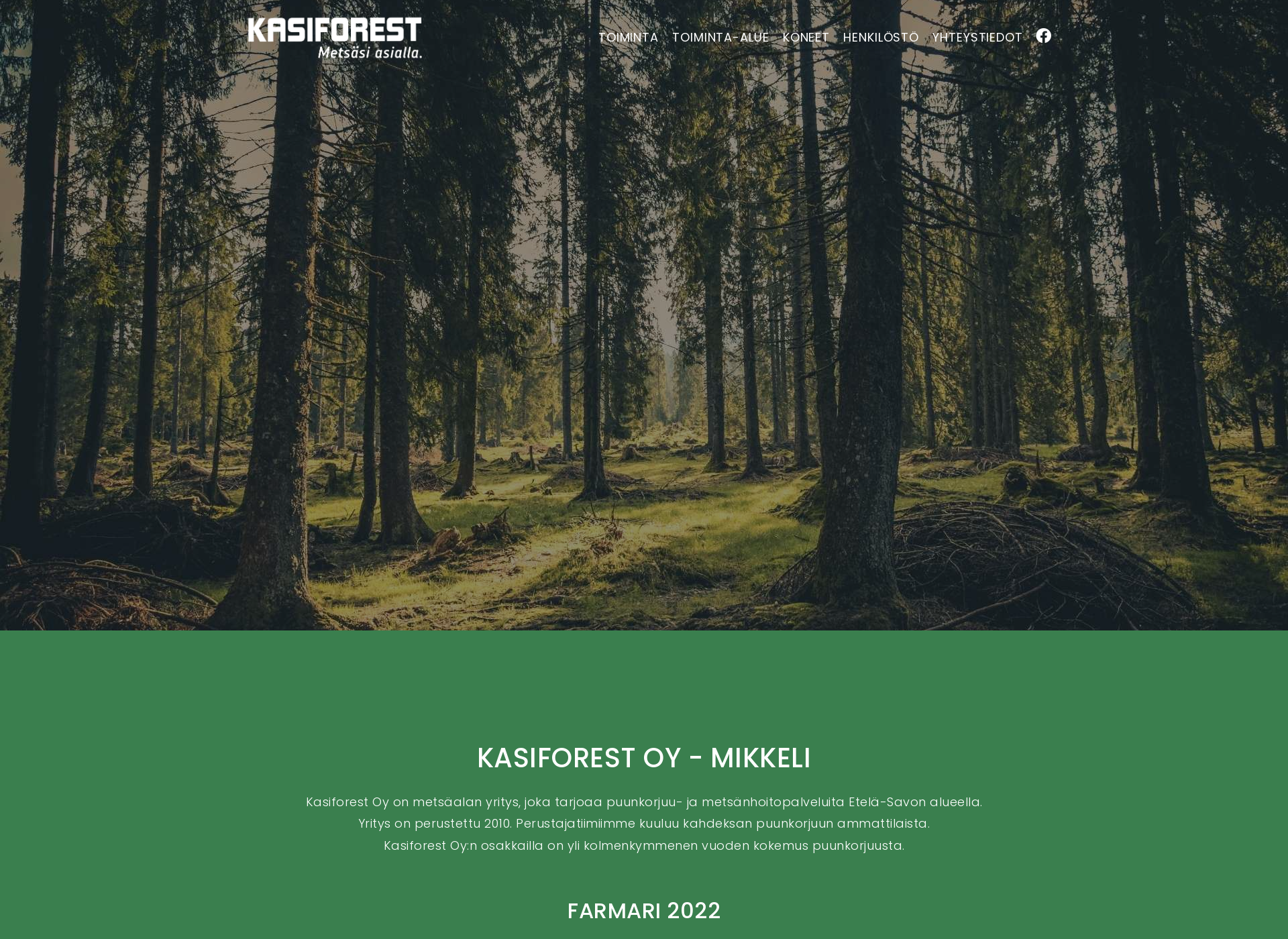 Screenshot for kasiforest.fi