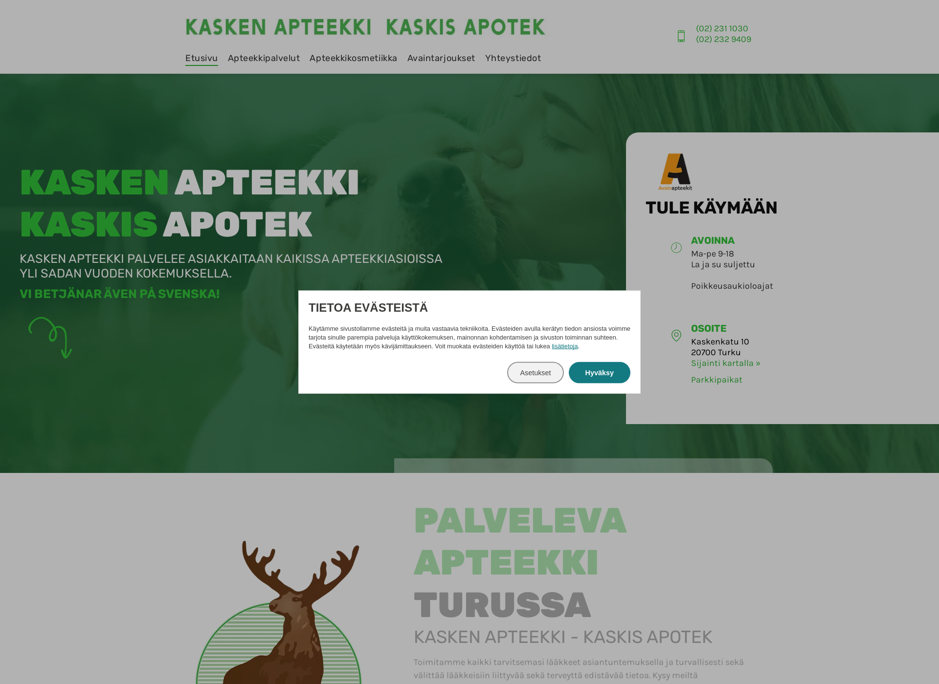 Screenshot for kaskenapteekki.fi