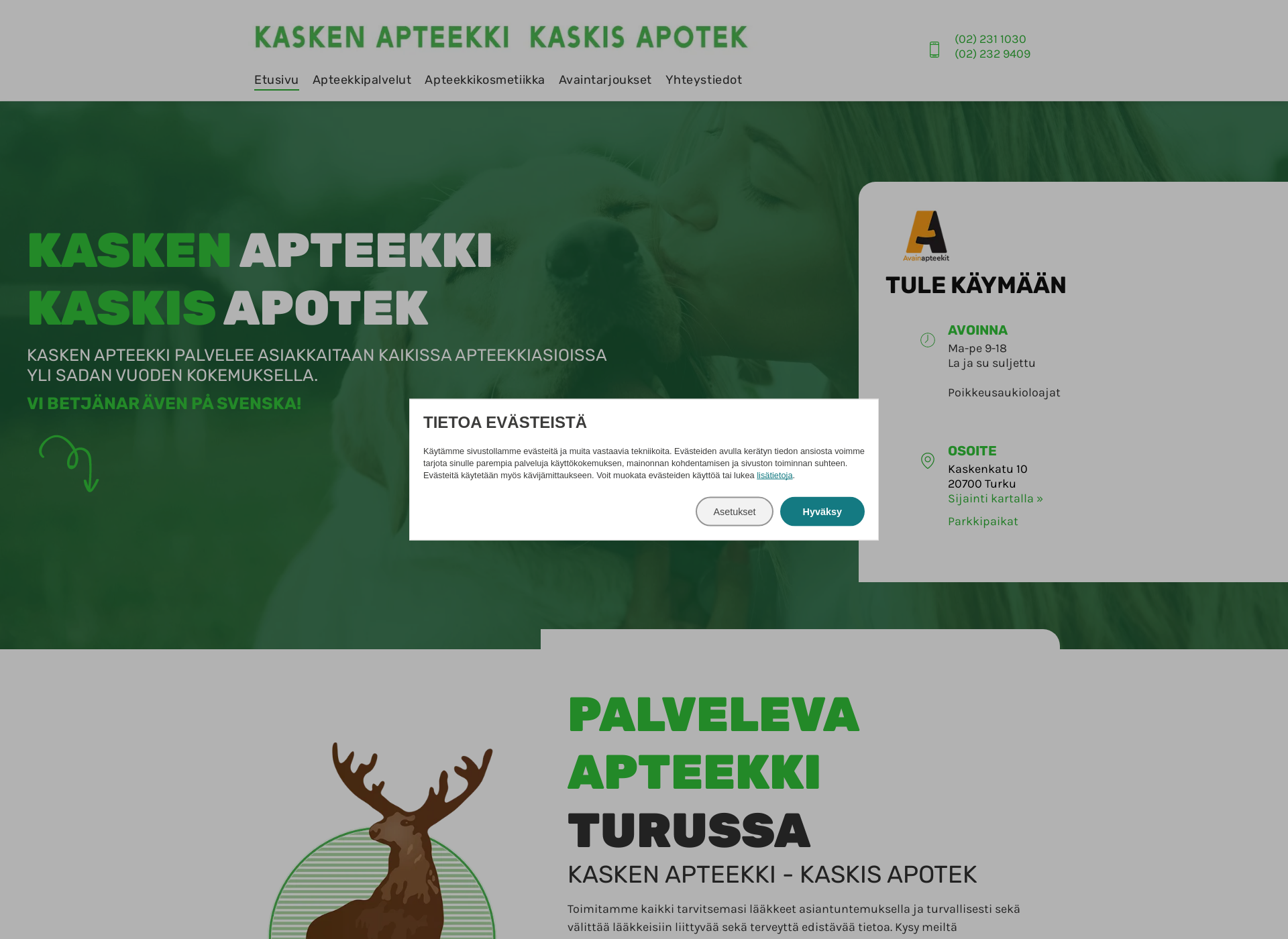 Screenshot for kaskisapotek.fi