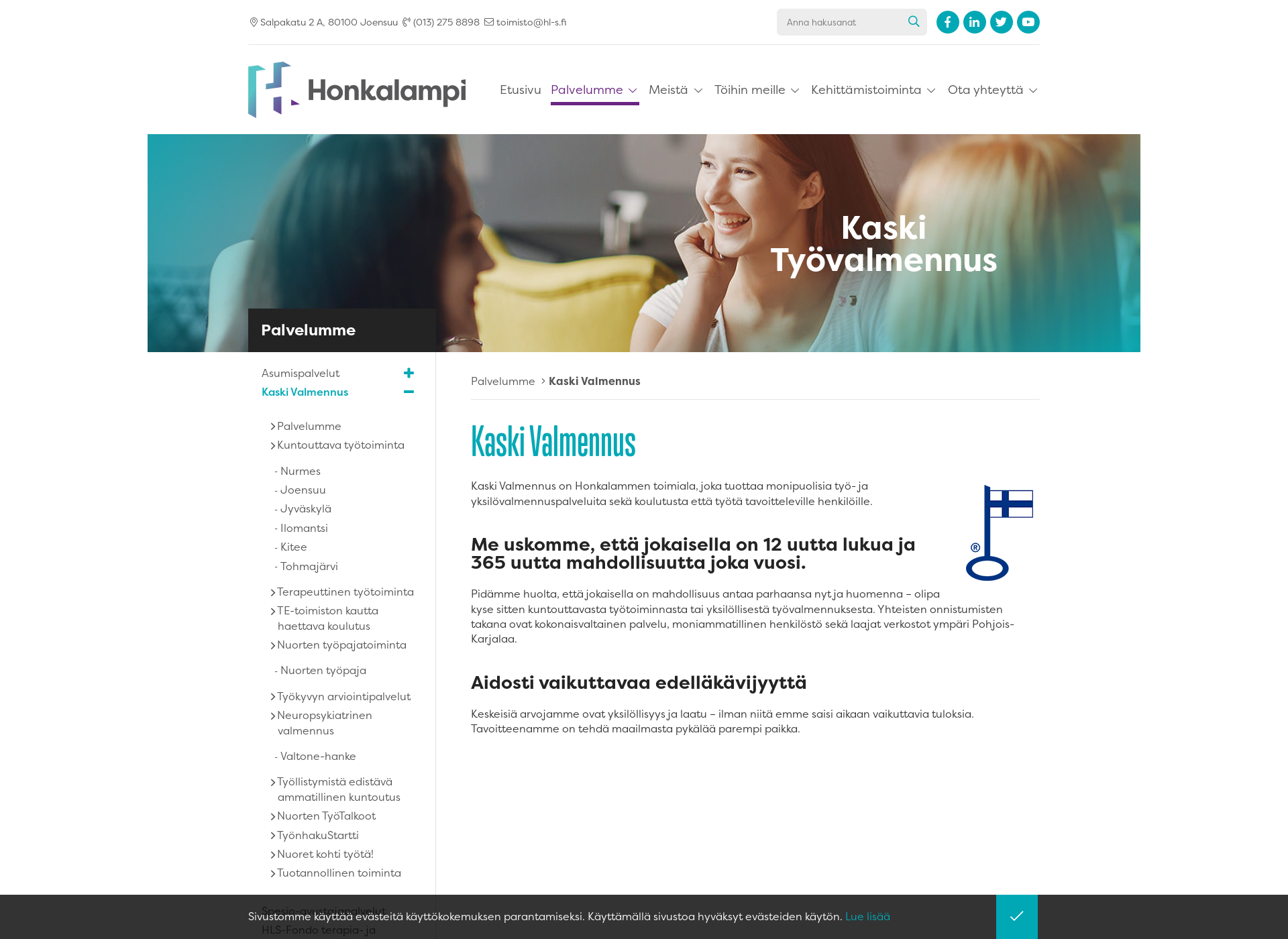 Screenshot for kaskityovalmennus.fi