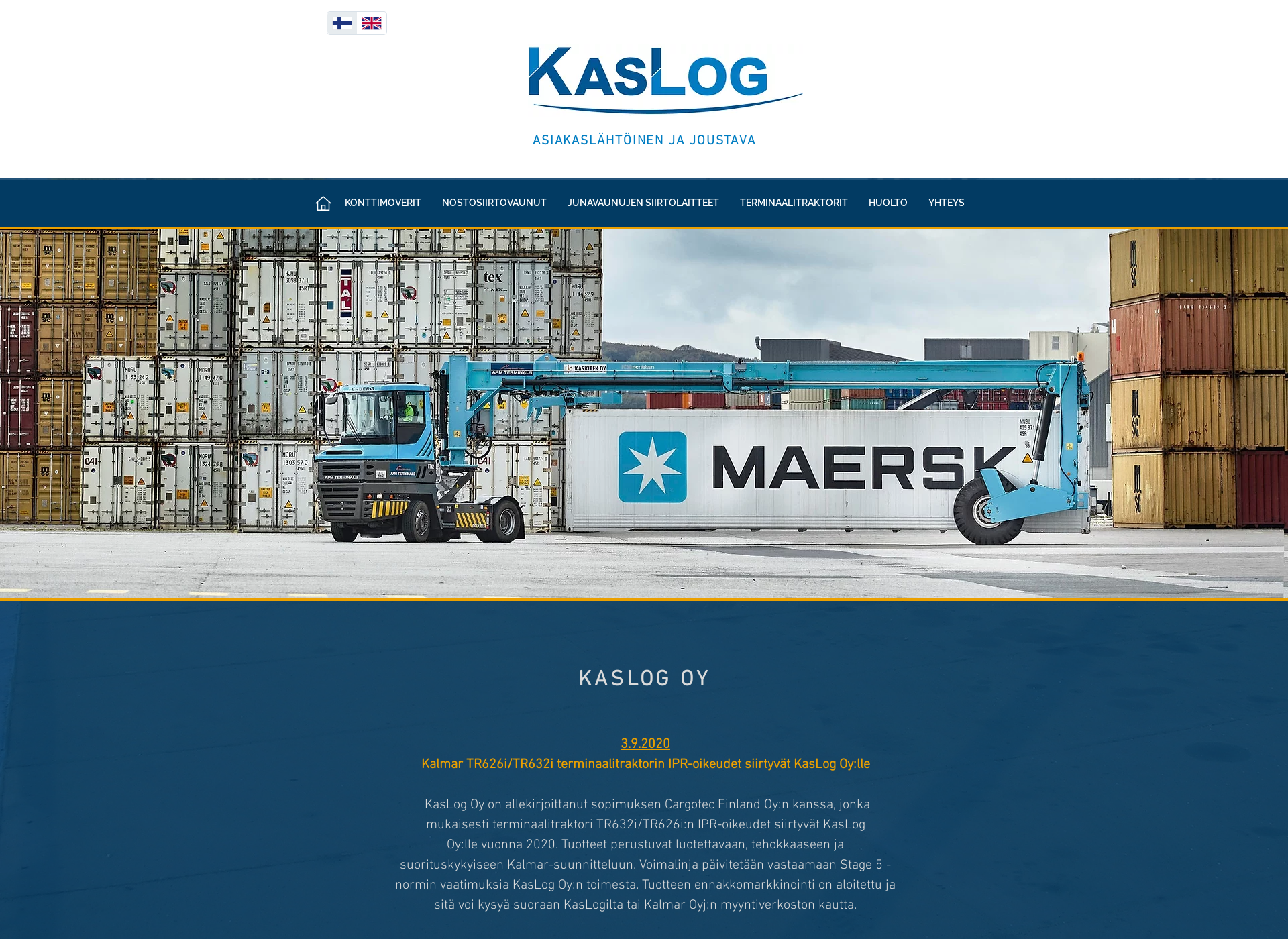 Screenshot for kaslog.fi