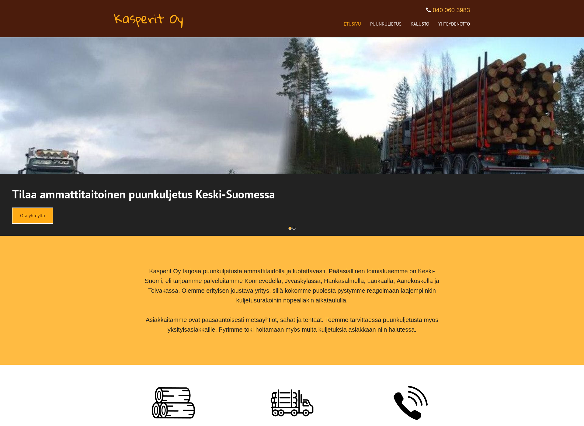 Screenshot for kasperit.fi