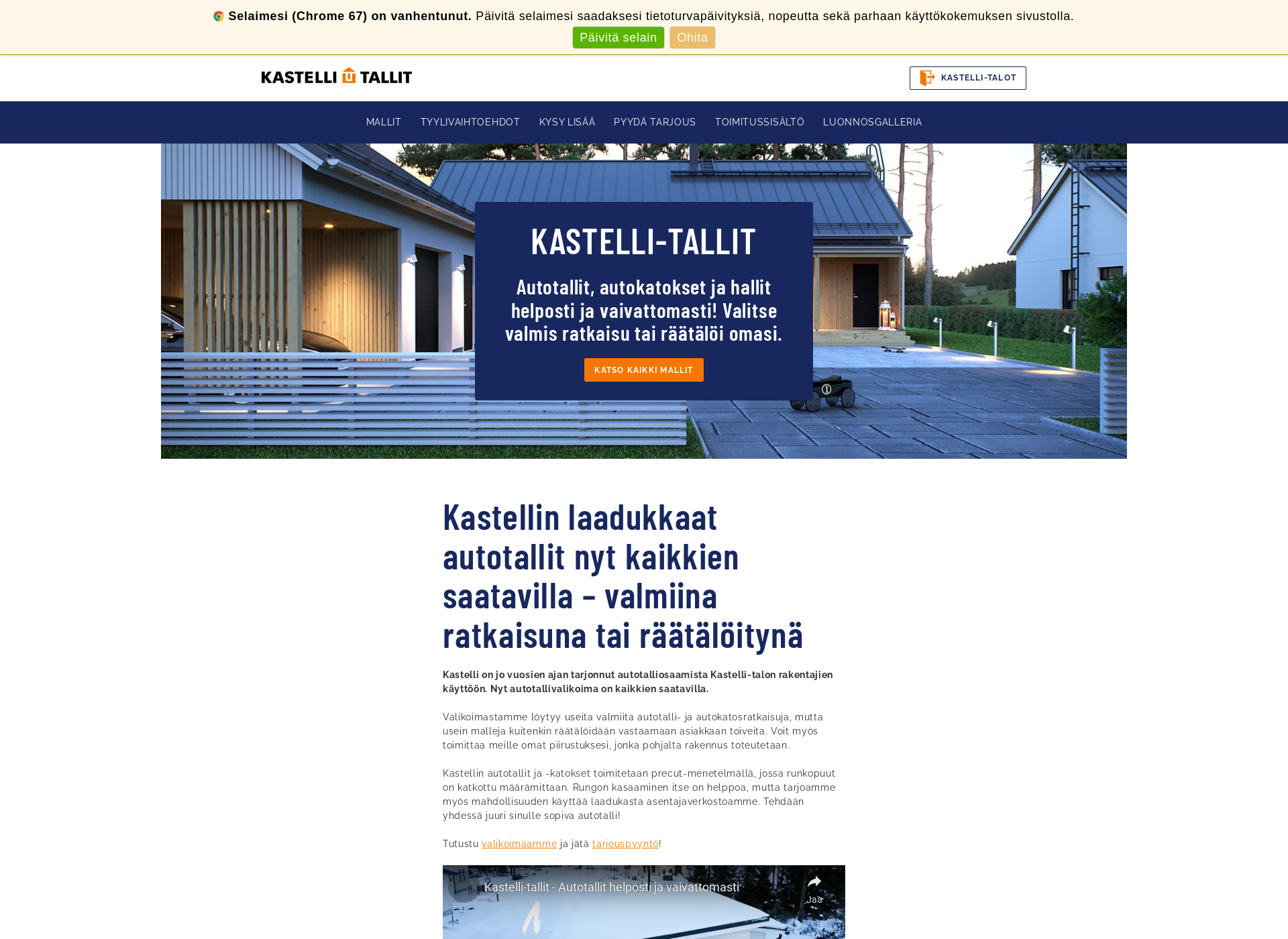 Screenshot for kastellitallit.fi