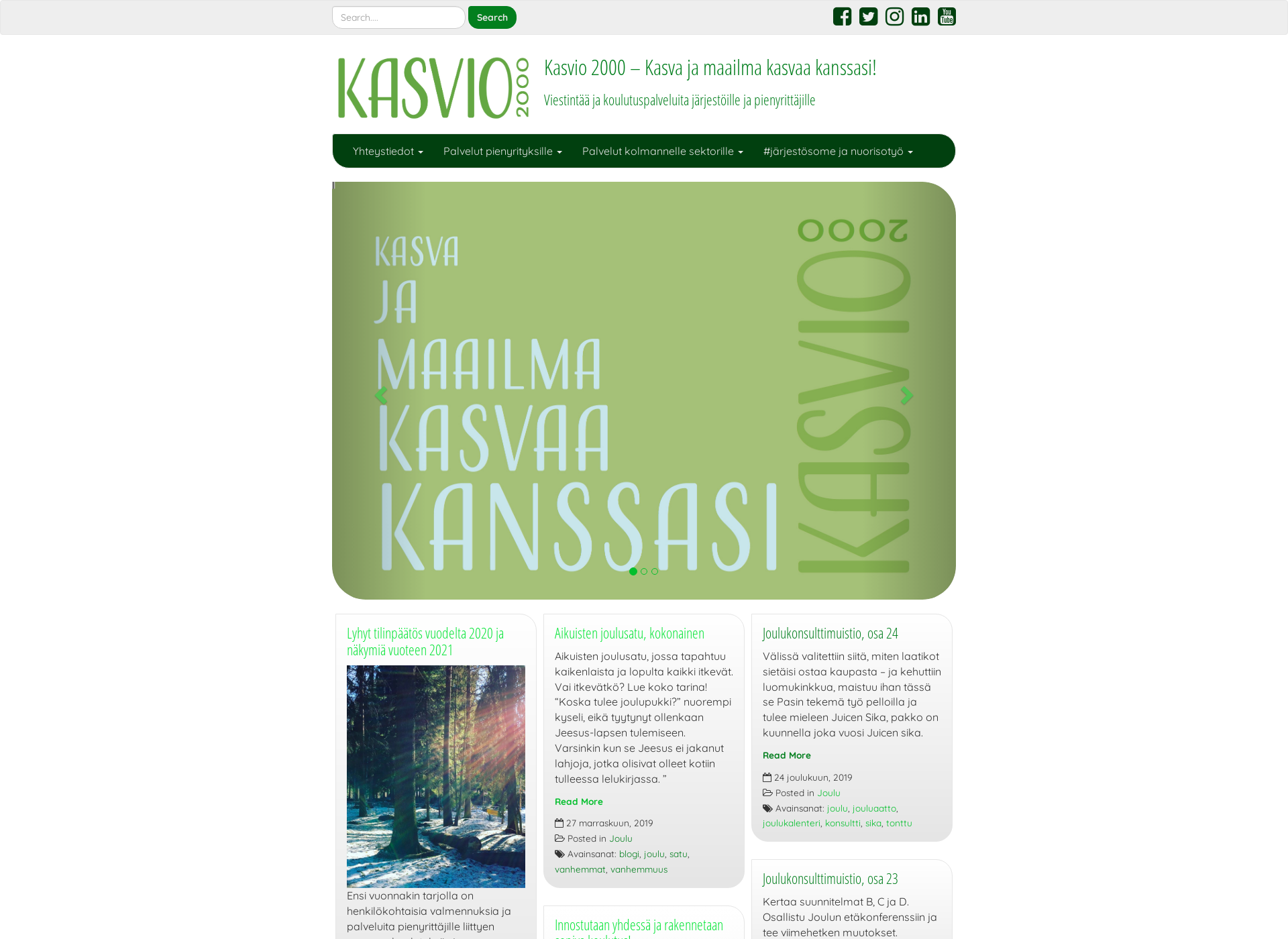 Screenshot for kasvio2000.fi