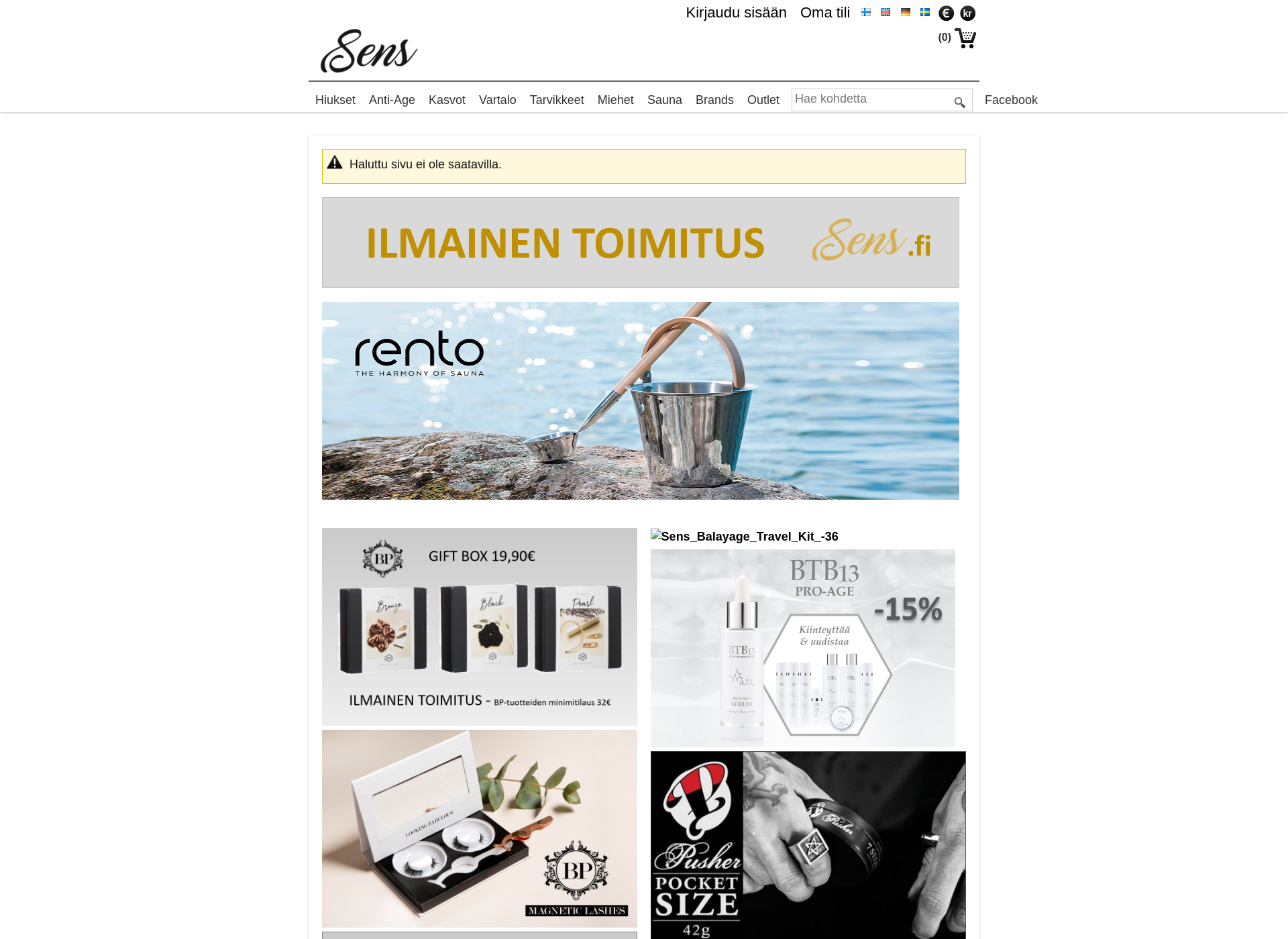 Screenshot for kasvo.fi