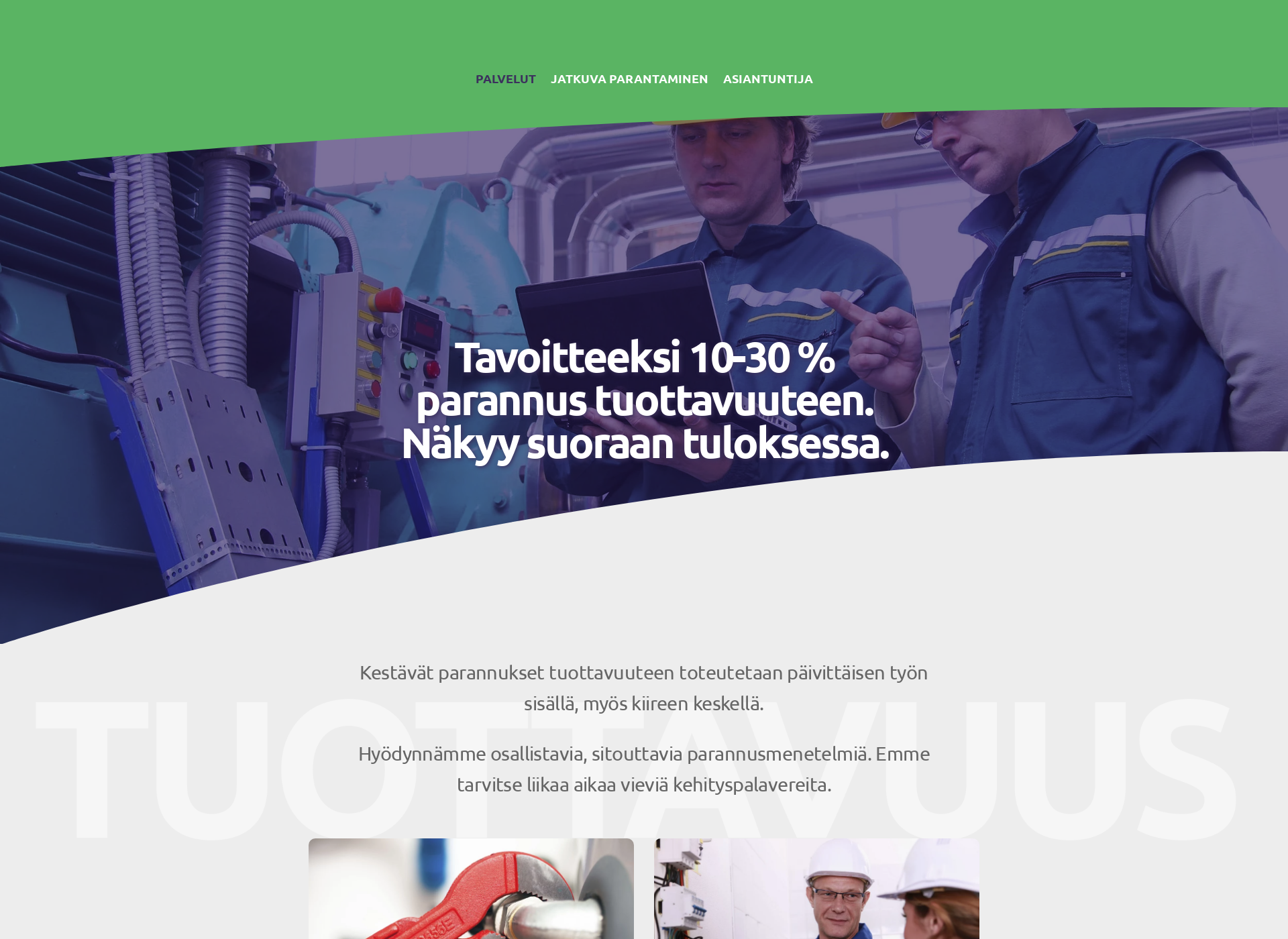 Skärmdump för kasvuko.fi