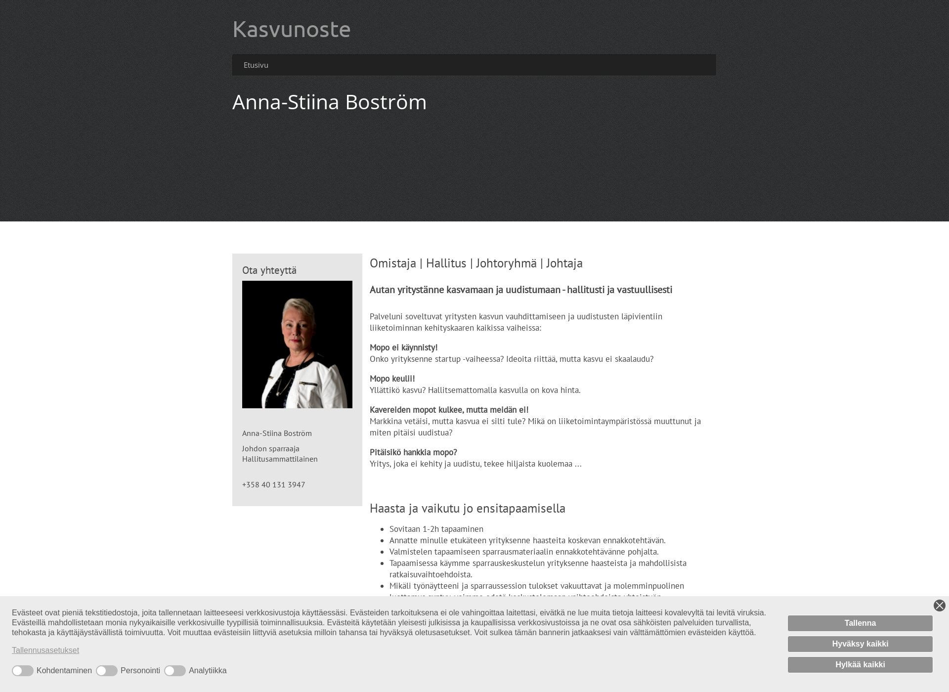 Screenshot for kasvunoste.fi
