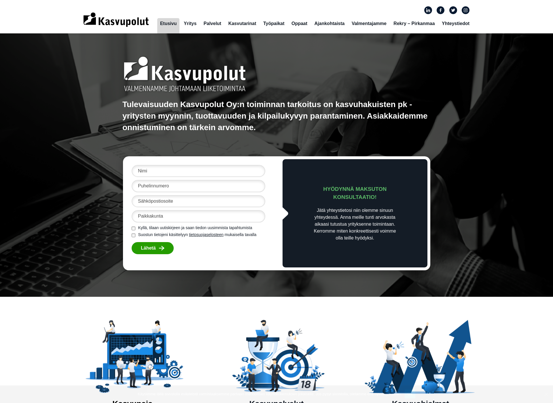 Screenshot for kasvupaja.fi