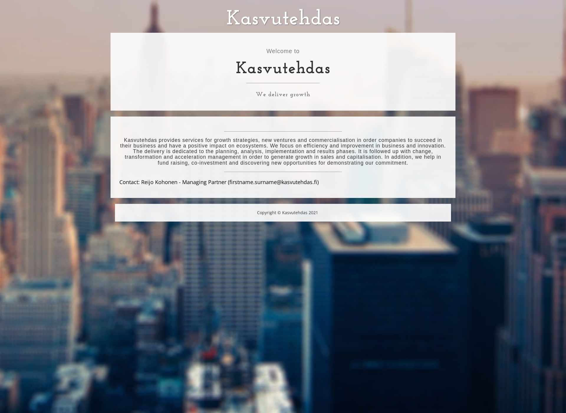 Screenshot for kasvutehdas.fi