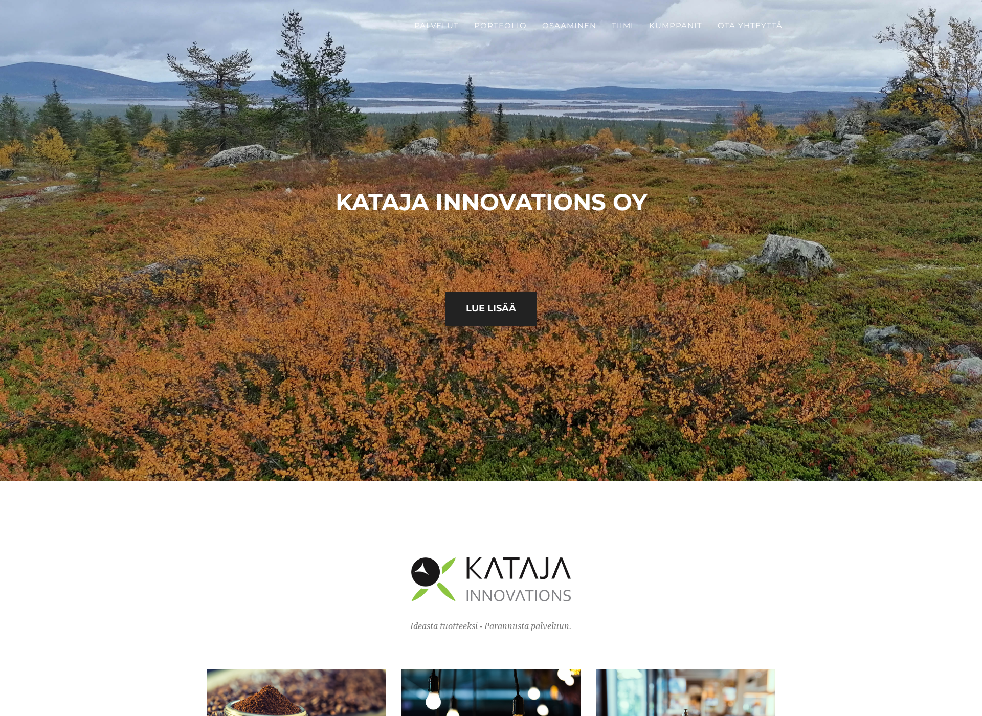 Screenshot for katajainnovations.fi