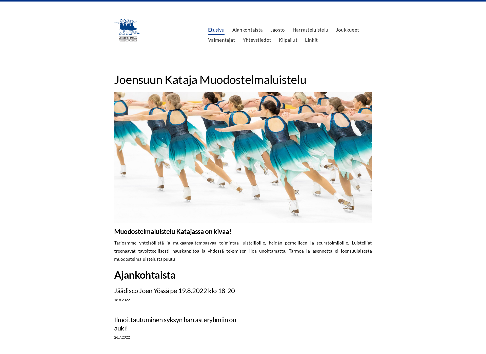 Skärmdump för katajamuodostelmaluistelu.fi