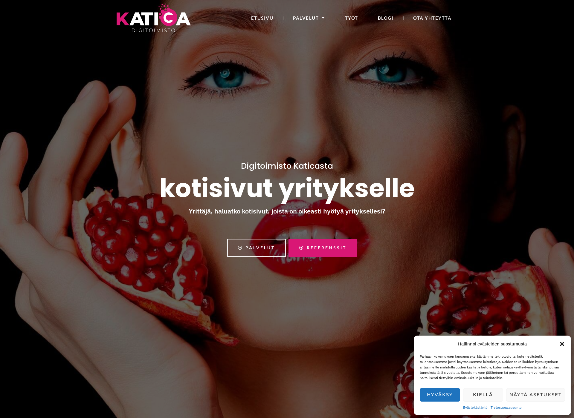 Skärmdump för katica.fi