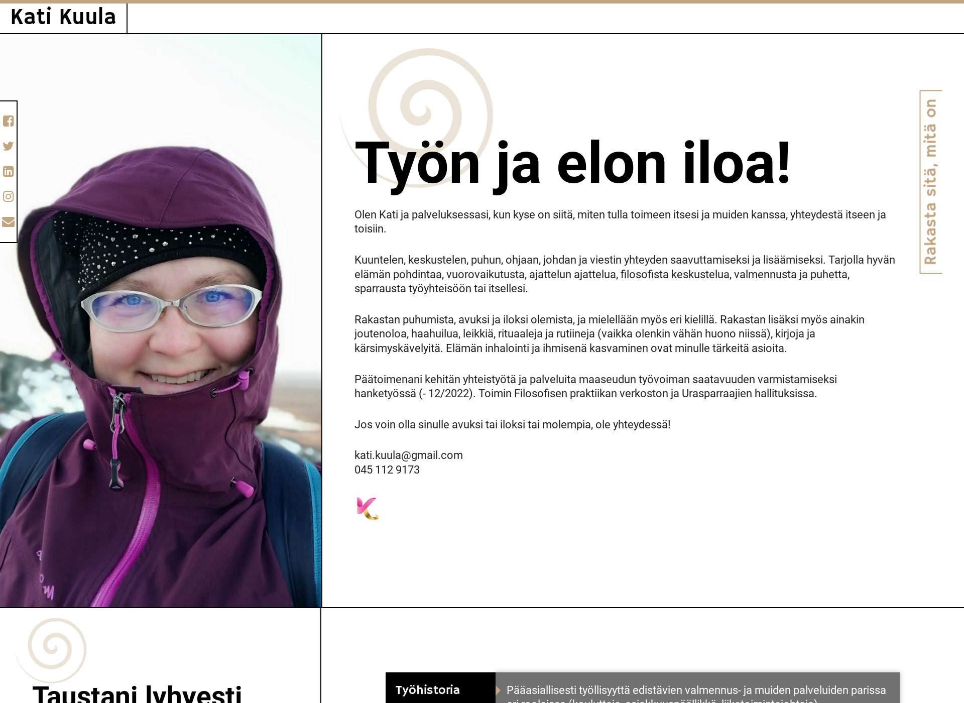 Skärmdump för katikuula.fi