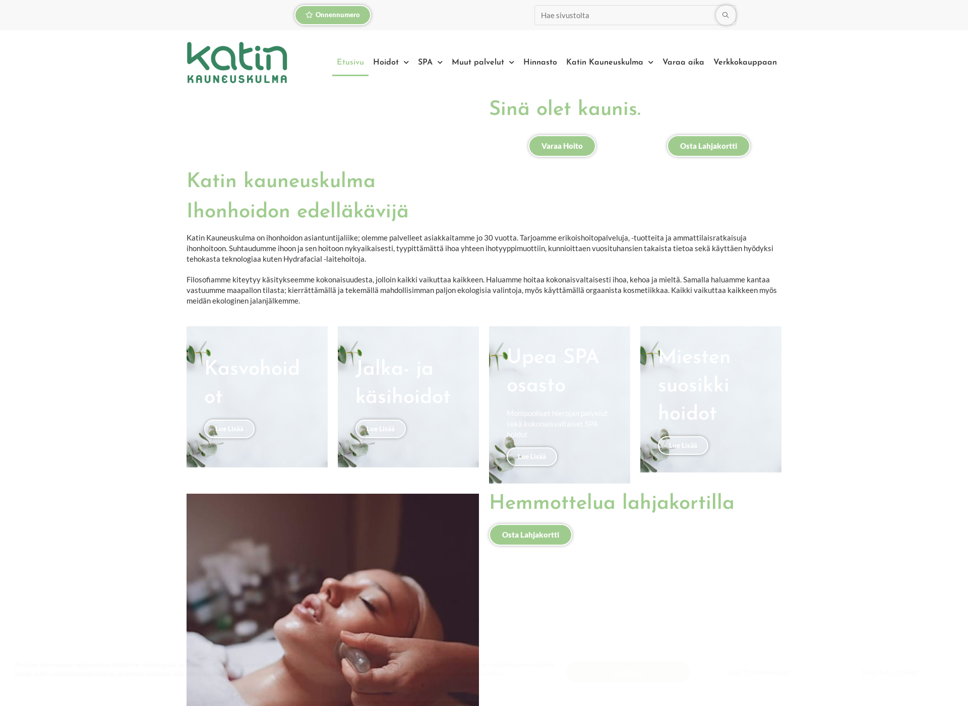 Screenshot for katinkauneuskulma.fi