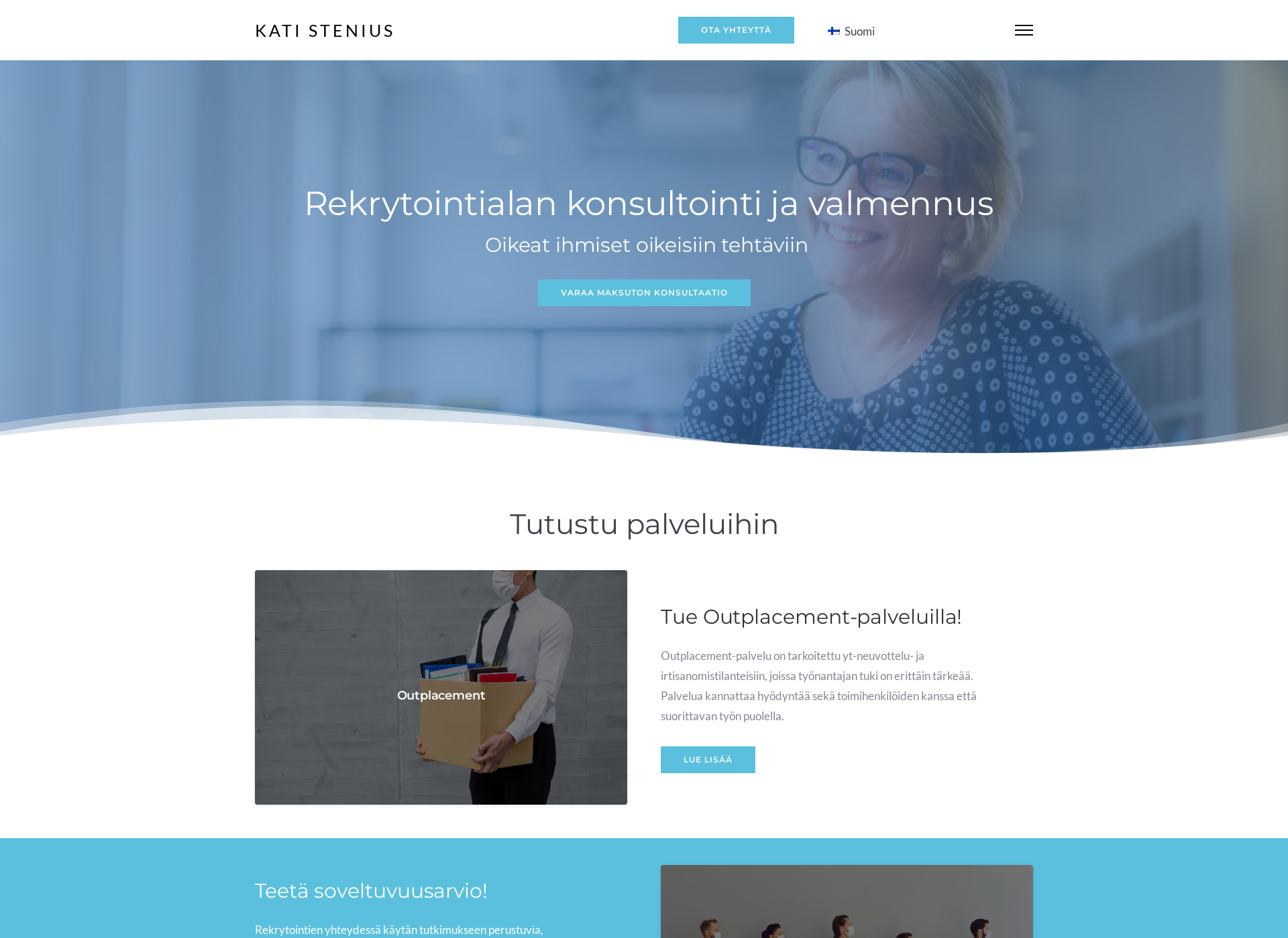 Skärmdump för katistenius.fi