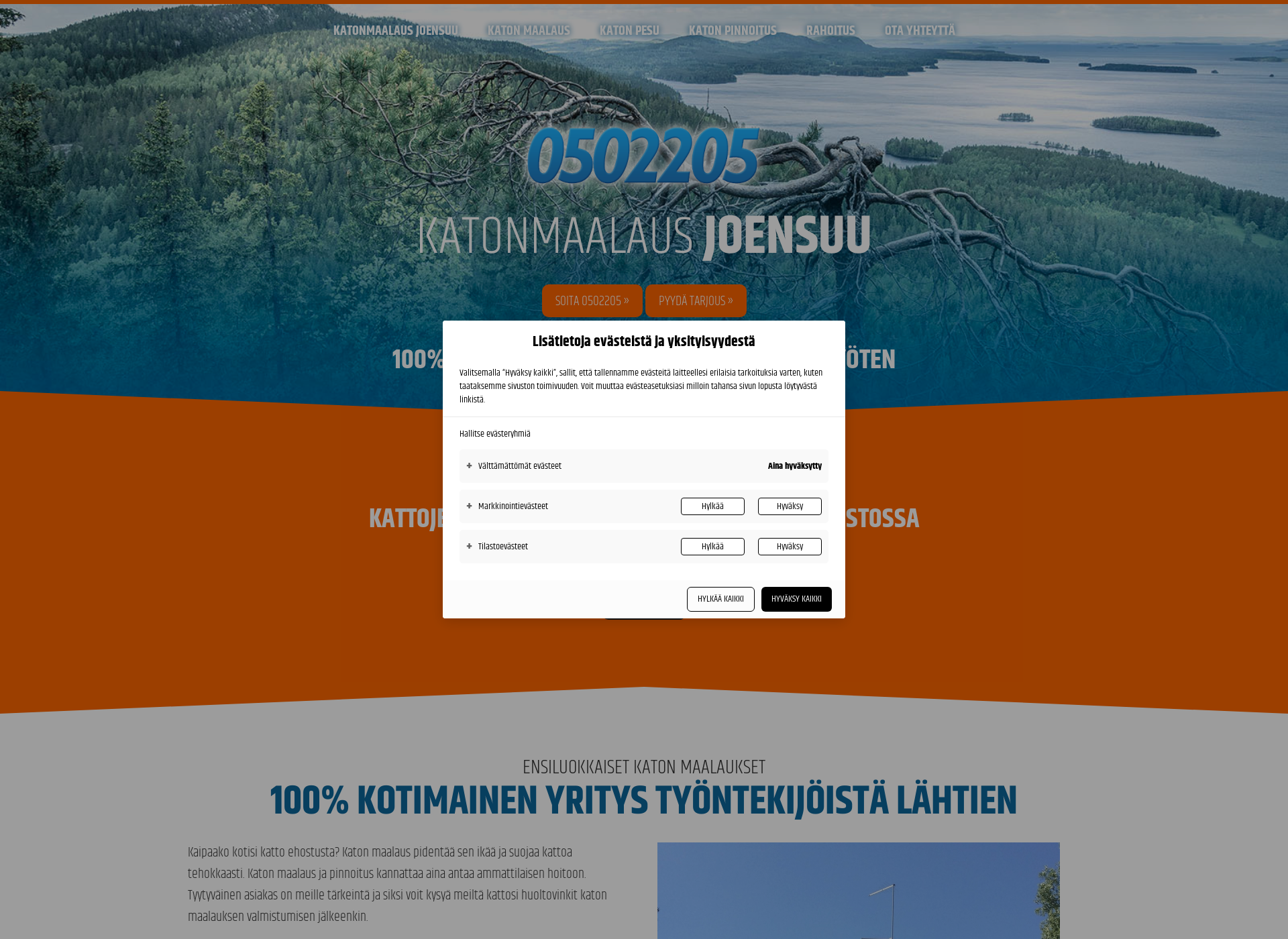 Screenshot for katonmaalausjoensuu.fi