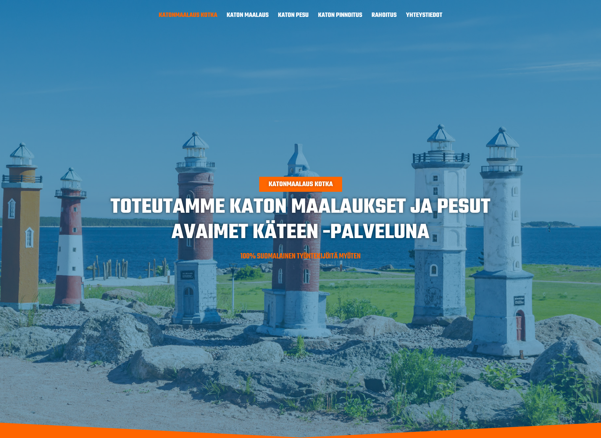 Skärmdump för katonmaalauskotka.fi