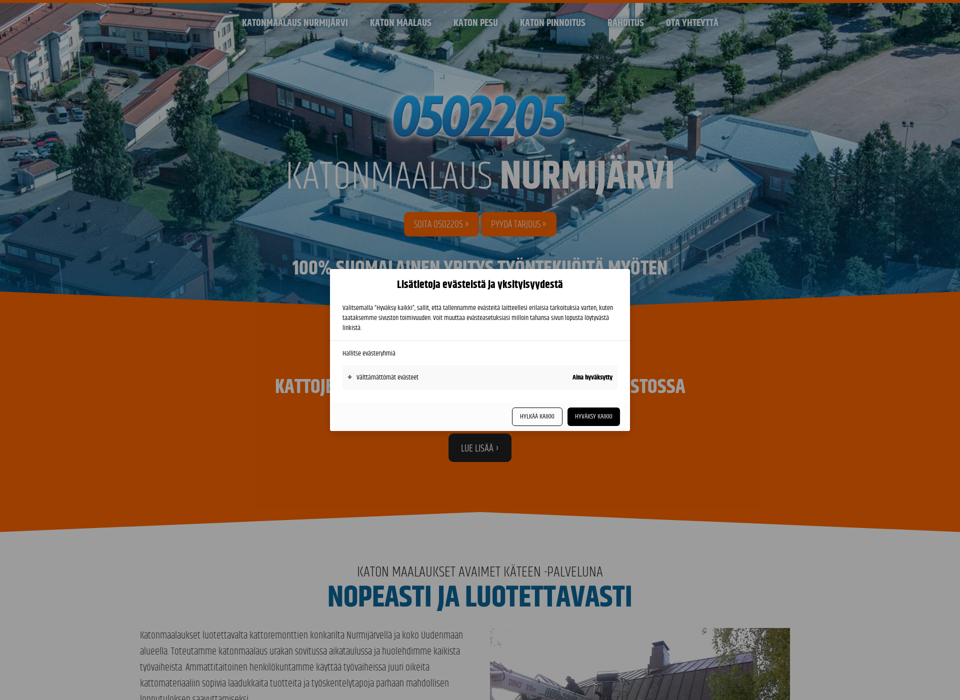 Screenshot for katonmaalausnurmijärvi.fi