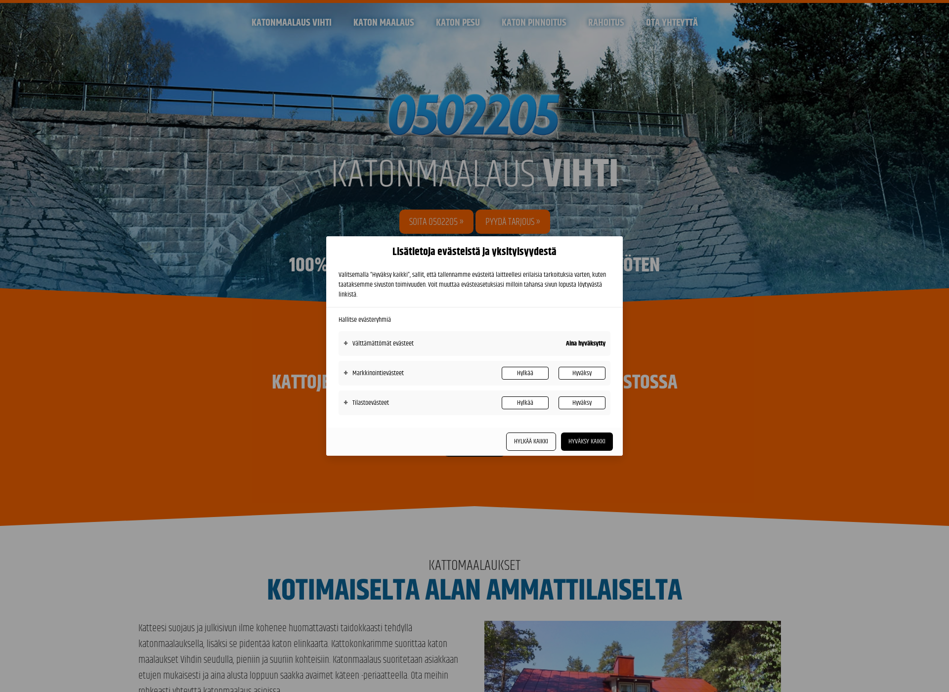 Screenshot for katonmaalausvihti.fi