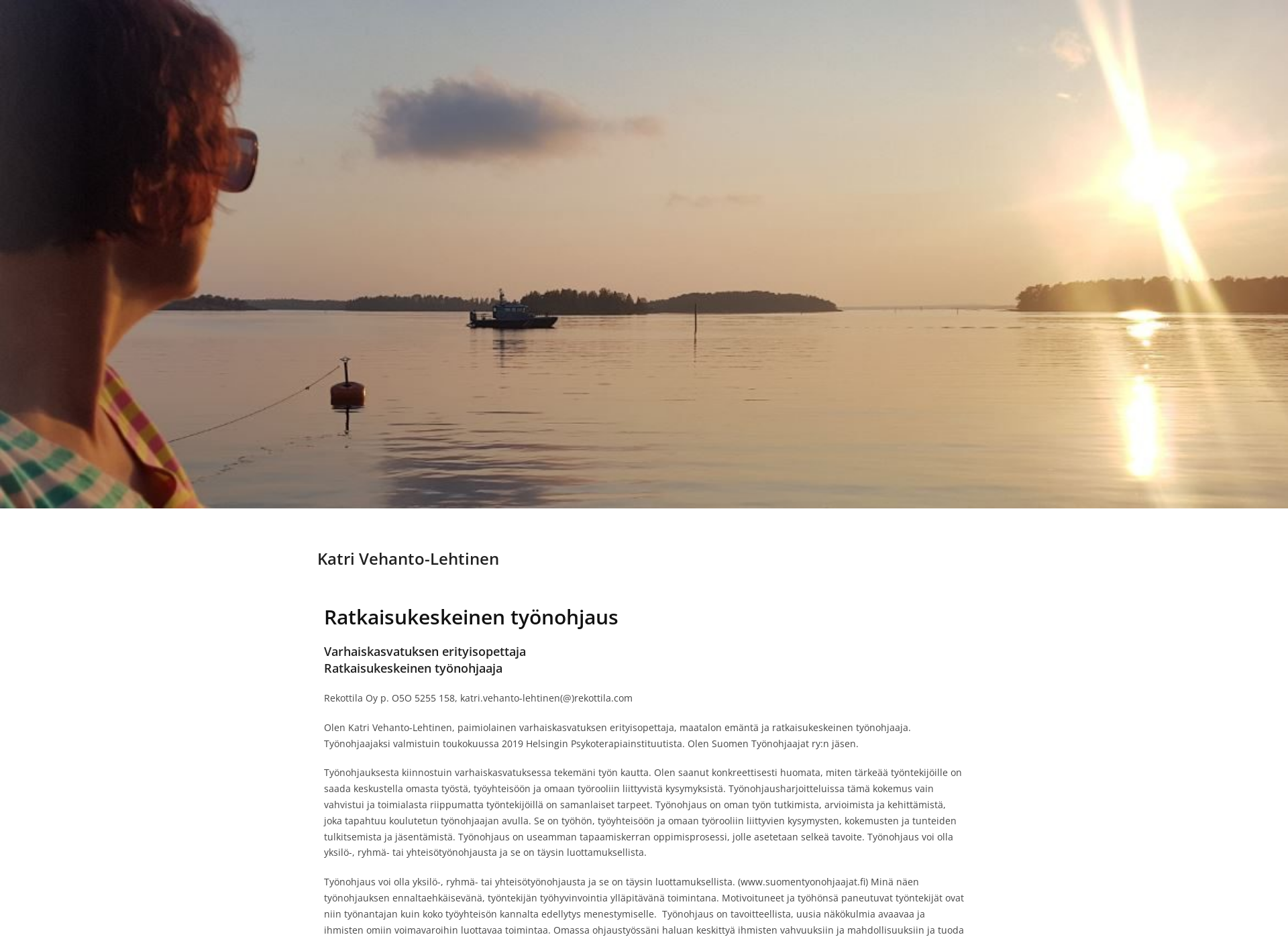 Skärmdump för katrivehantolehtinen.fi