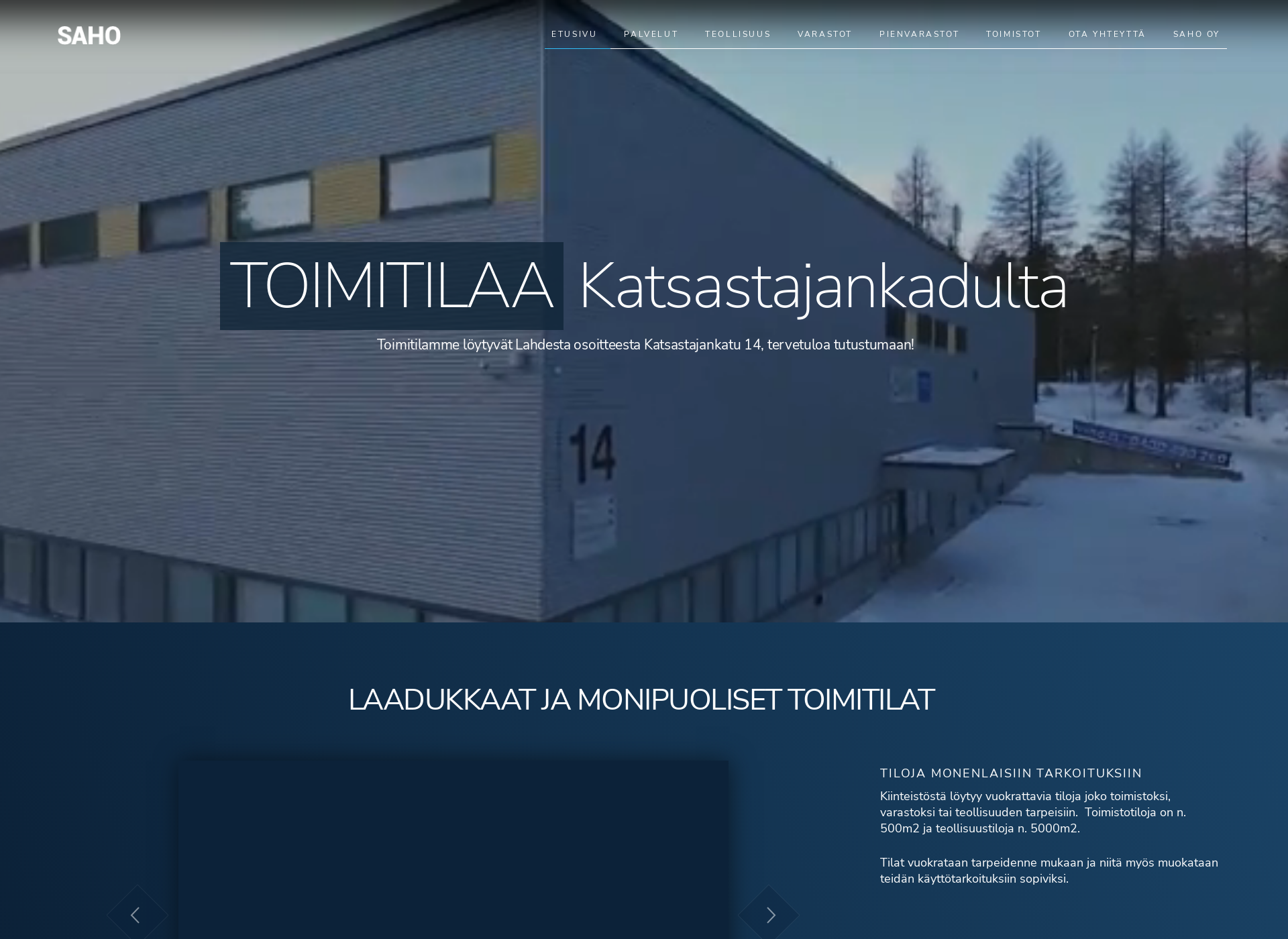 Skärmdump för katsari.fi