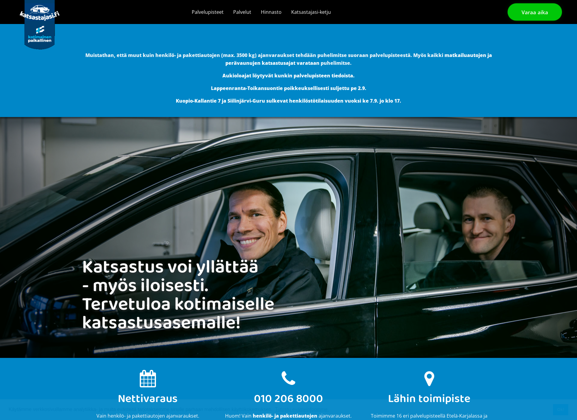 Skärmdump för katsastajasi.fi
