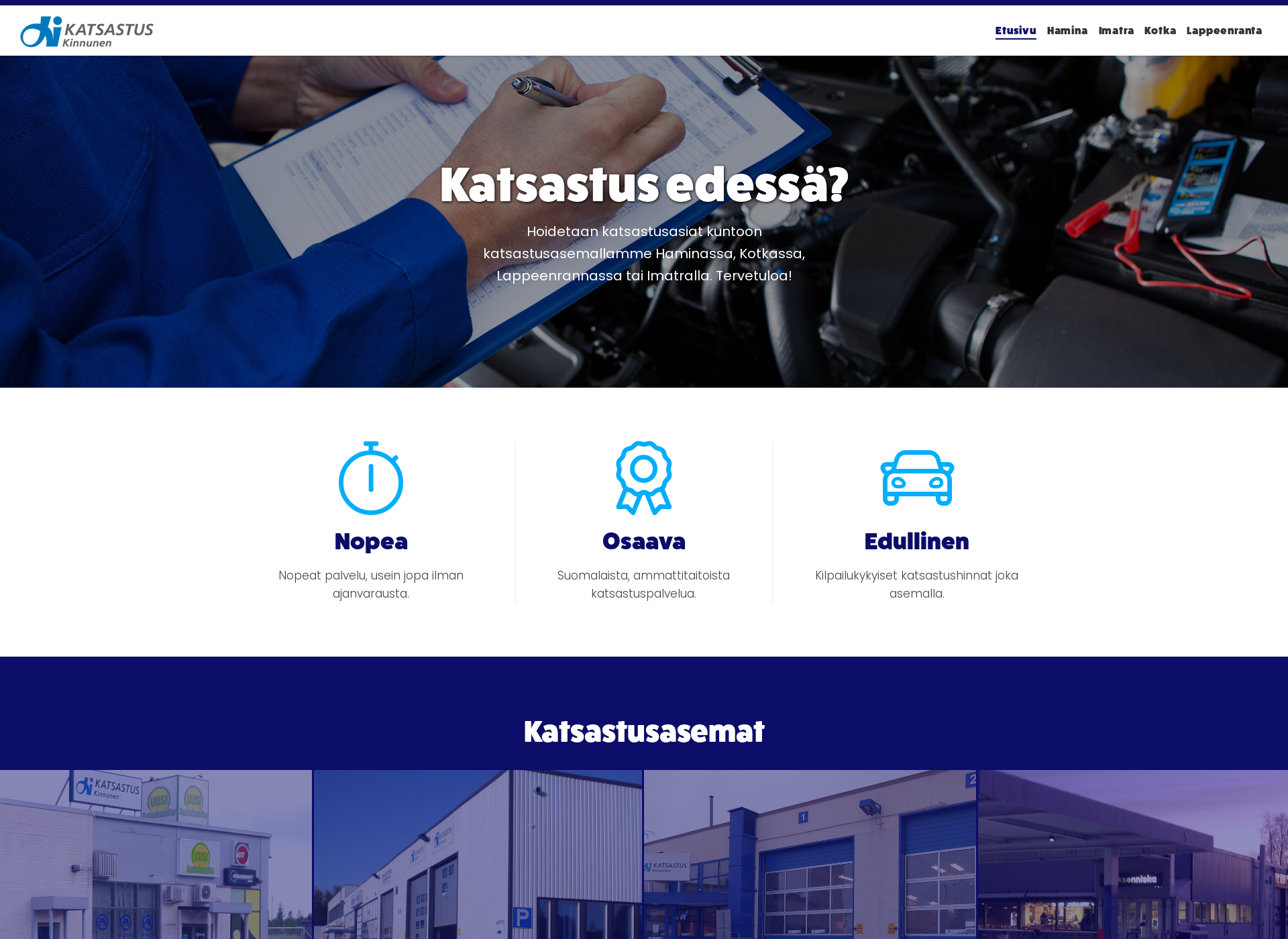 Screenshot for katsastuskinnunen.fi