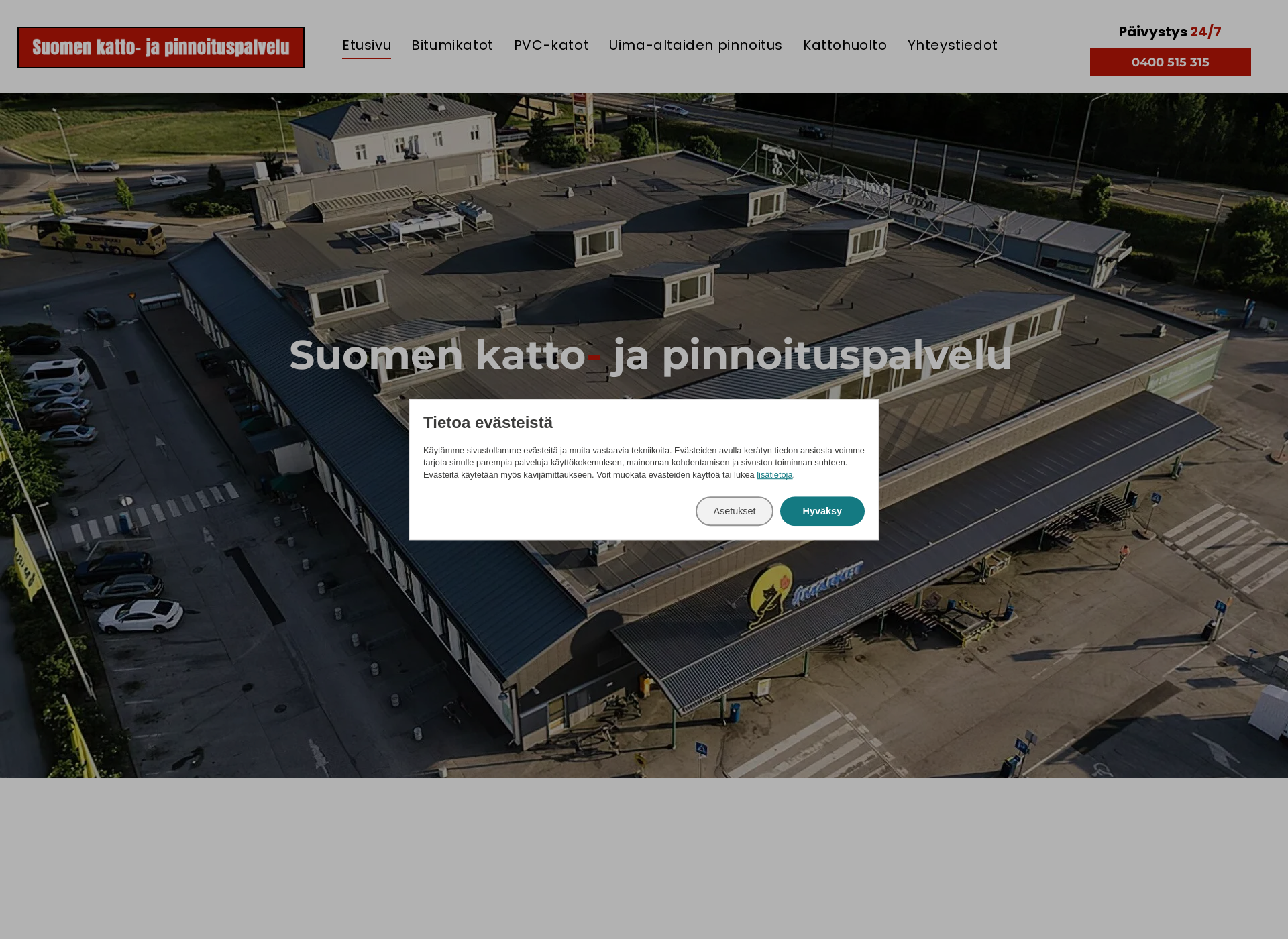 Screenshot for kattojapinnoituspalvelu.fi