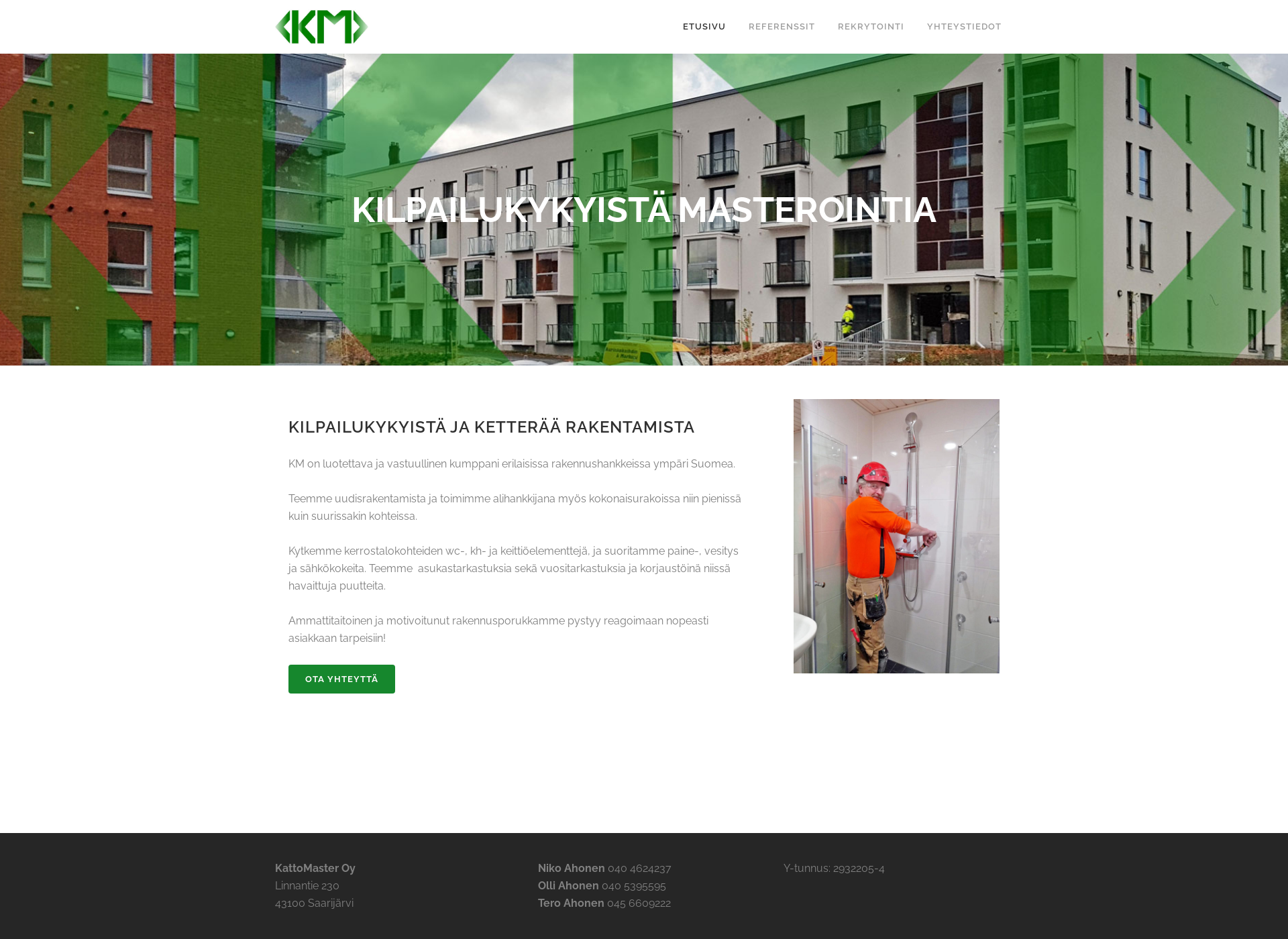 Screenshot for kattomaster.fi