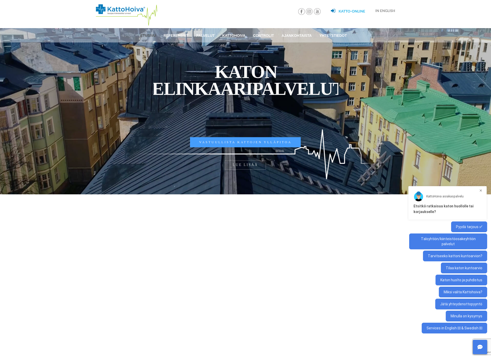 Screenshot for kattopedia.fi