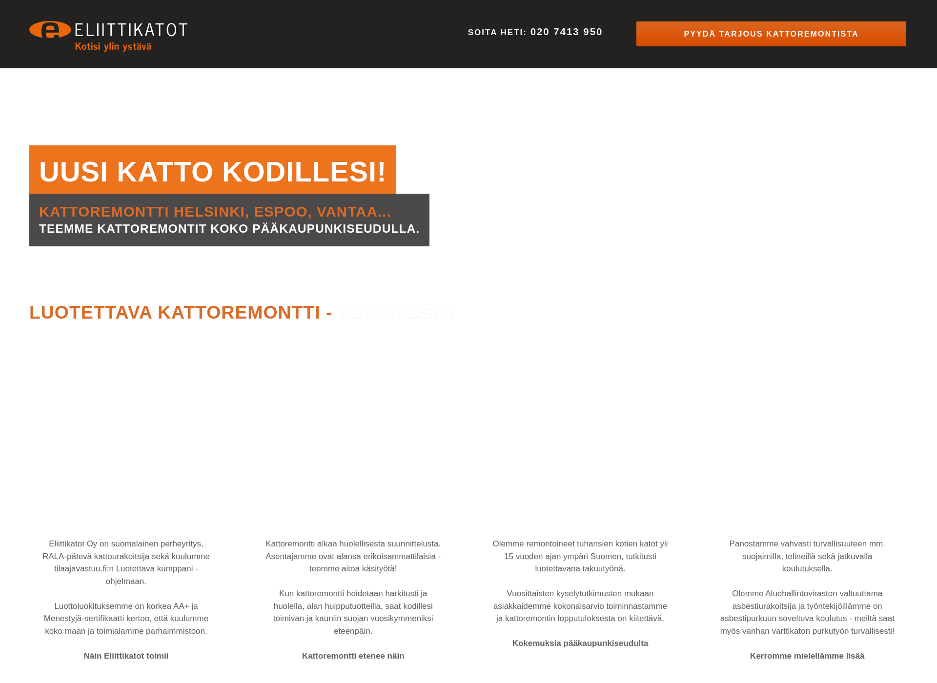 Screenshot for kattoremontithelsinki.fi