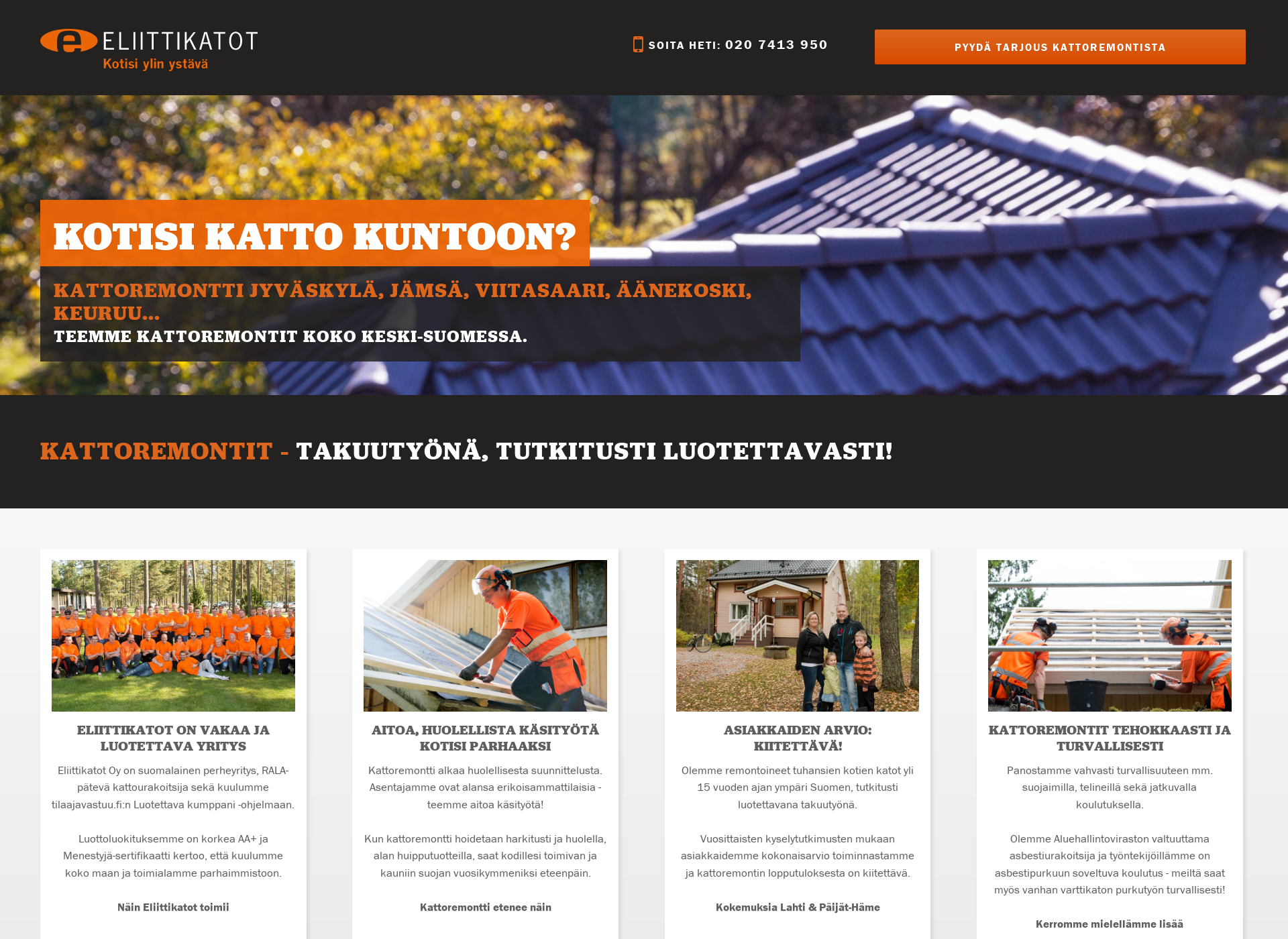 Screenshot for kattoremontitjyvaskyla.fi