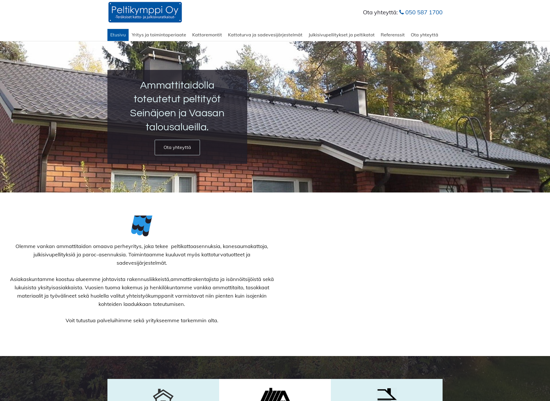 Screenshot for kattoremonttiseinäjoki.fi